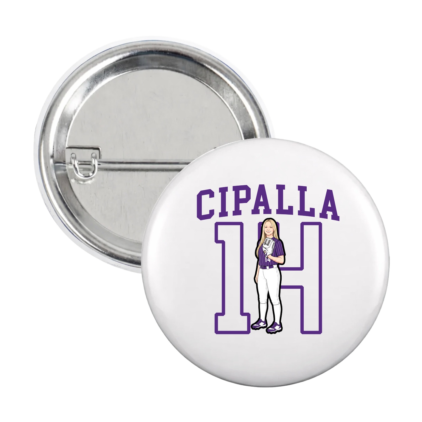 Game Day Button — Shirsey in White