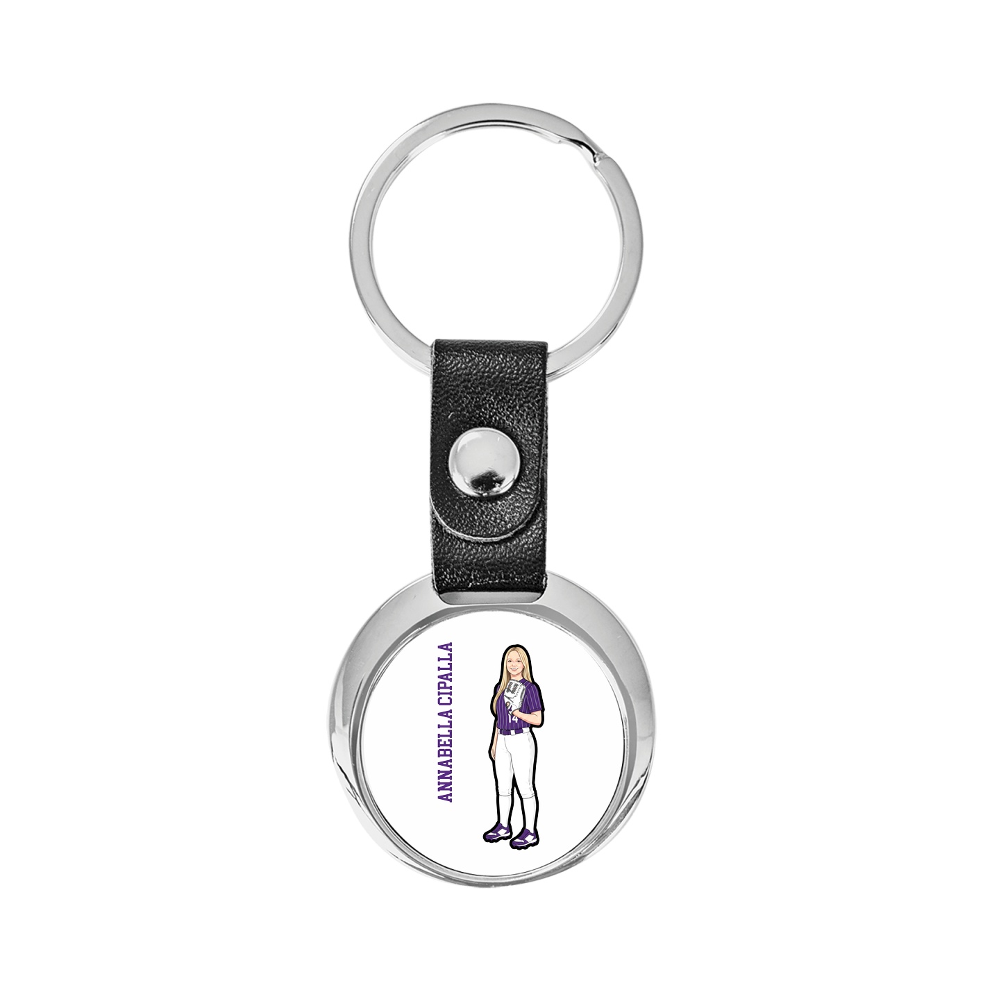 Key Chain — Name Vertical in Classic