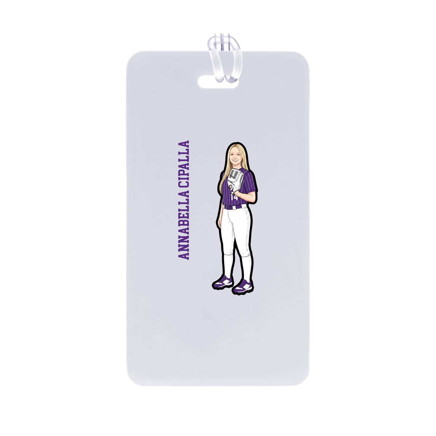 Bag Tag — Name Vertical in Classic