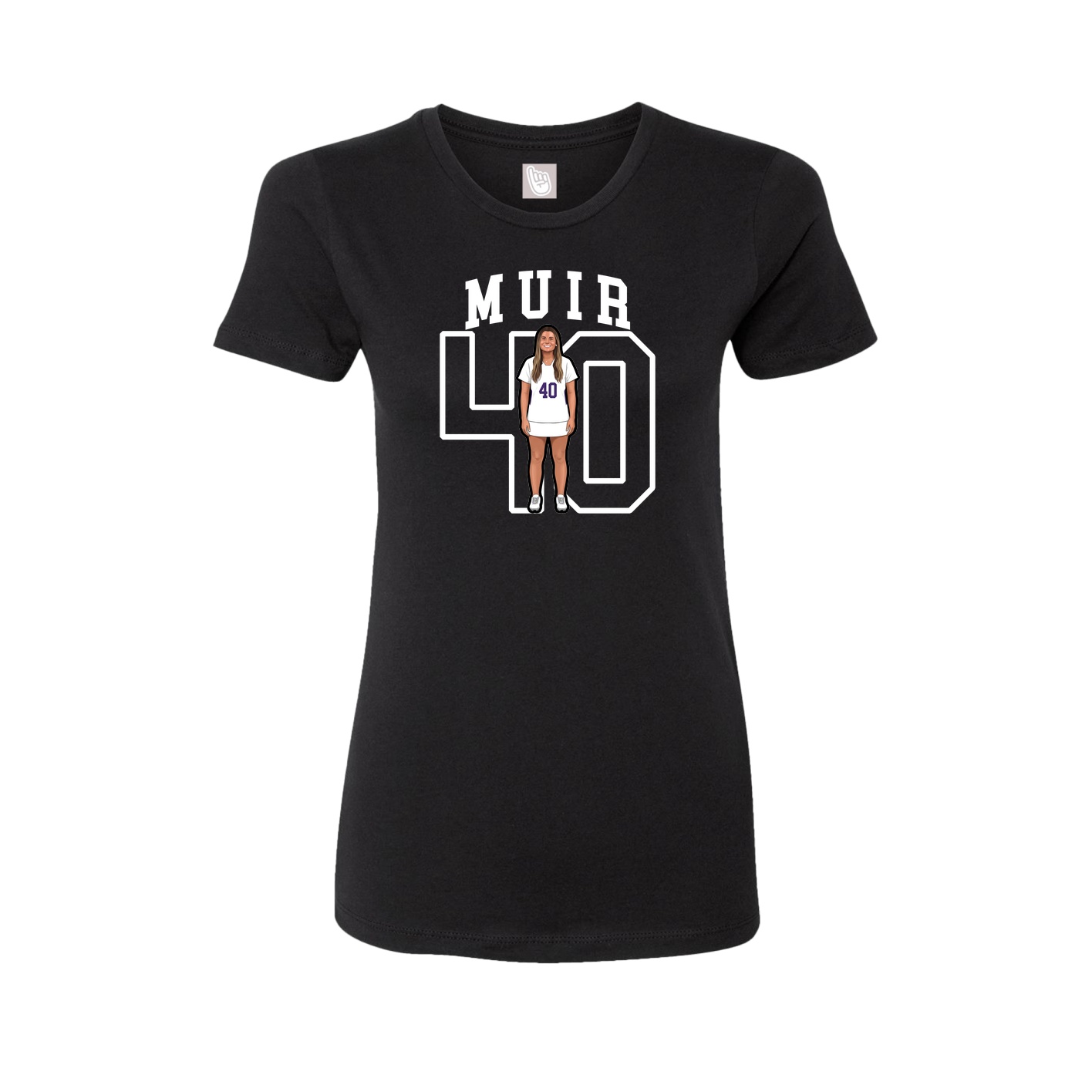 Fitted Women's Tee — Shirsey in Black