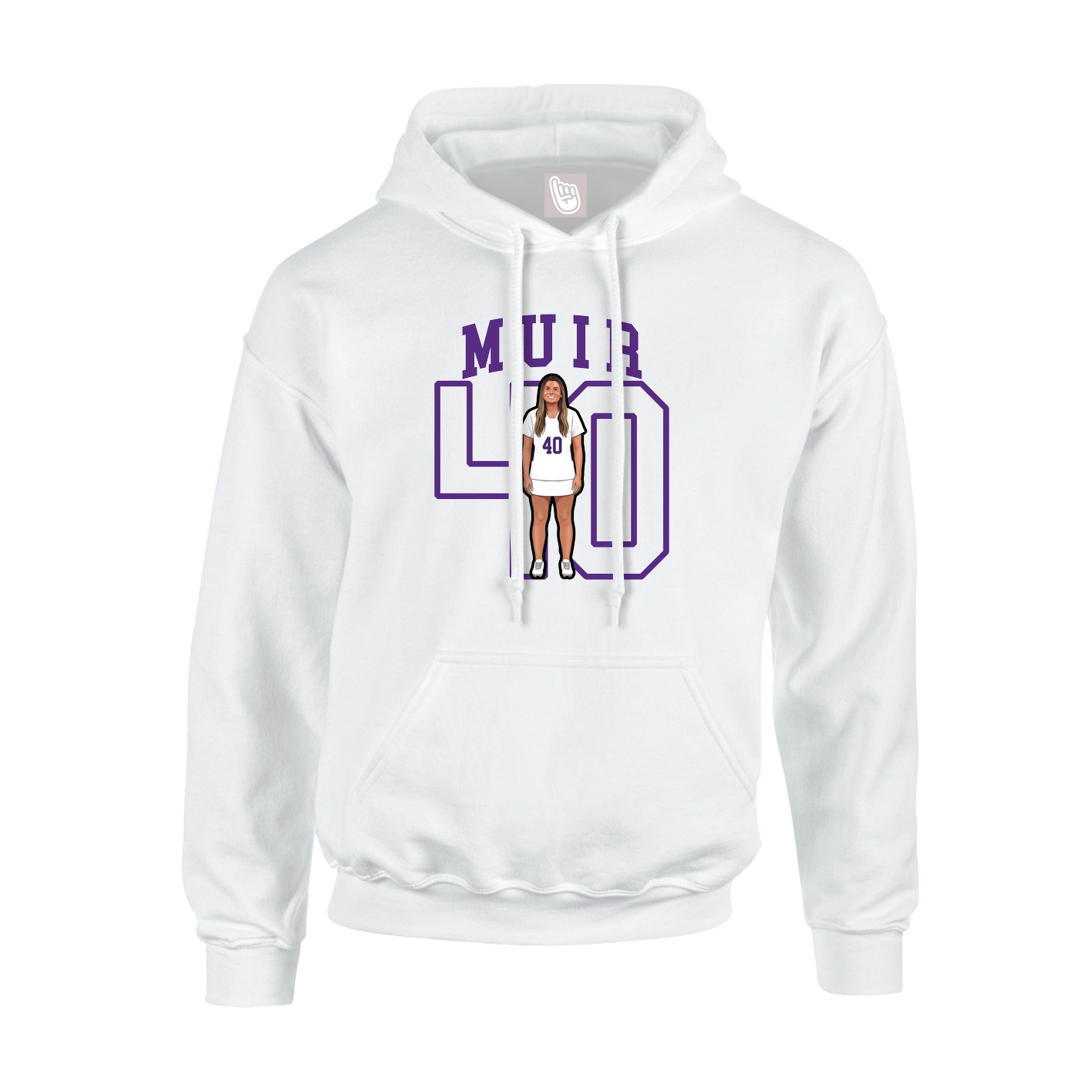 Hoodie — Shirsey in White