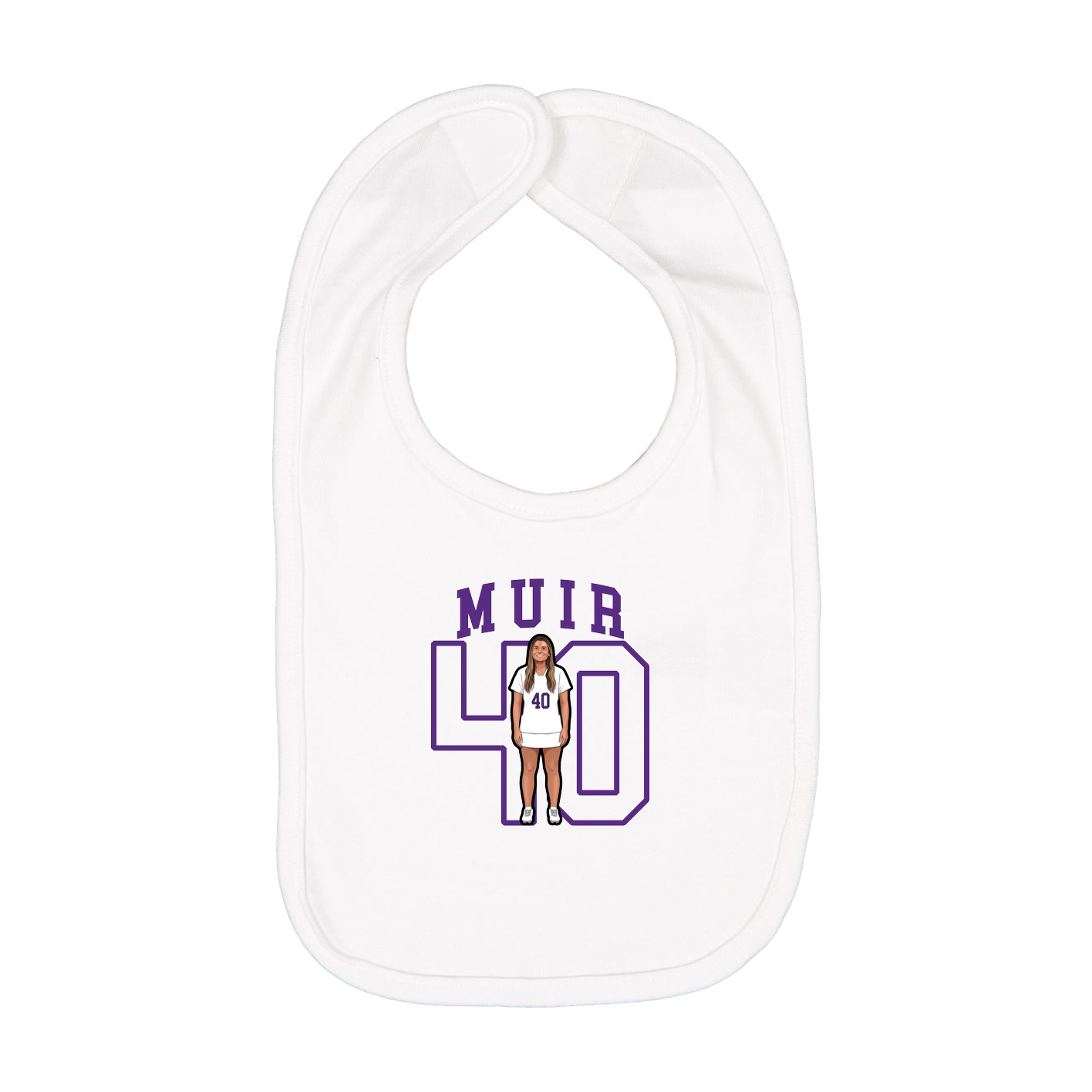 Infant Bib — Shirsey in White