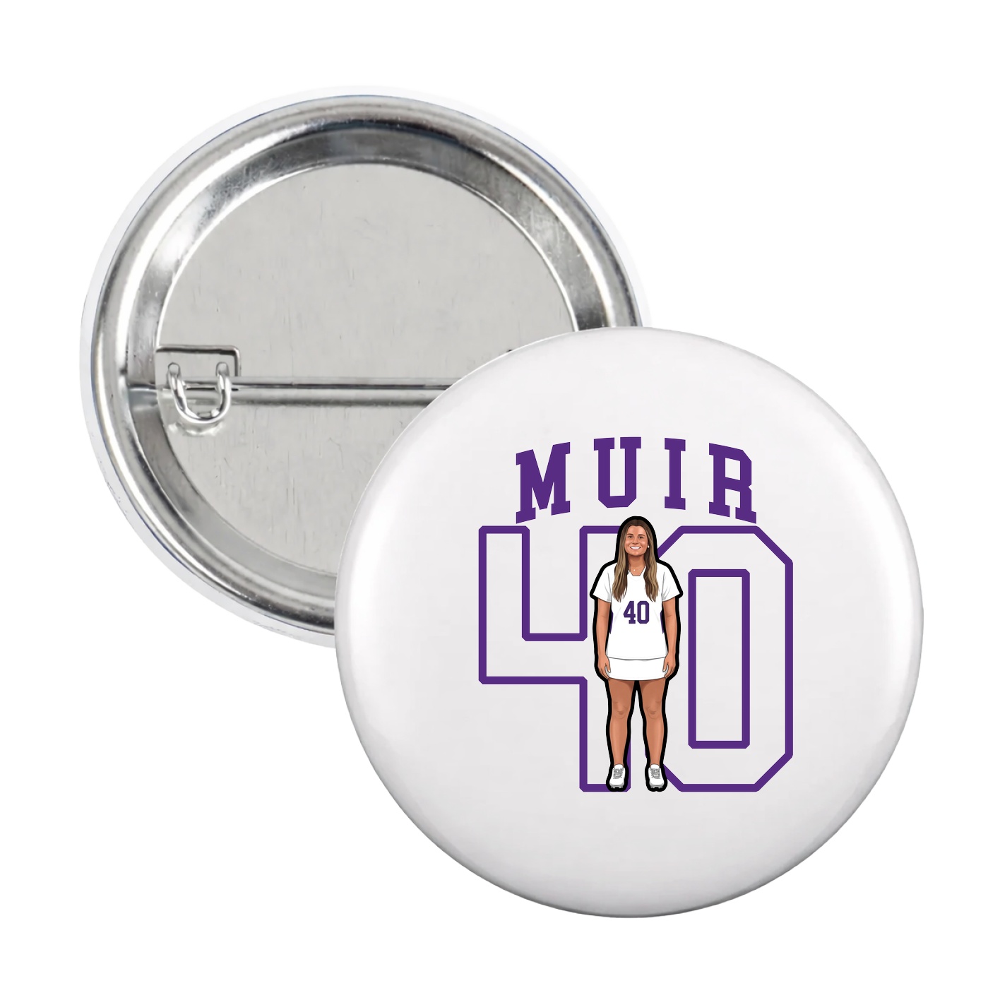 Game Day Button — Shirsey in White