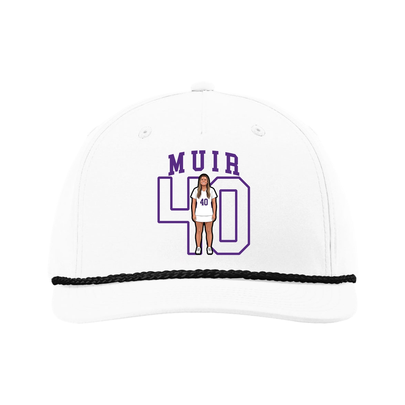 Five-Panel Classic Rope Cap — Shirsey in White