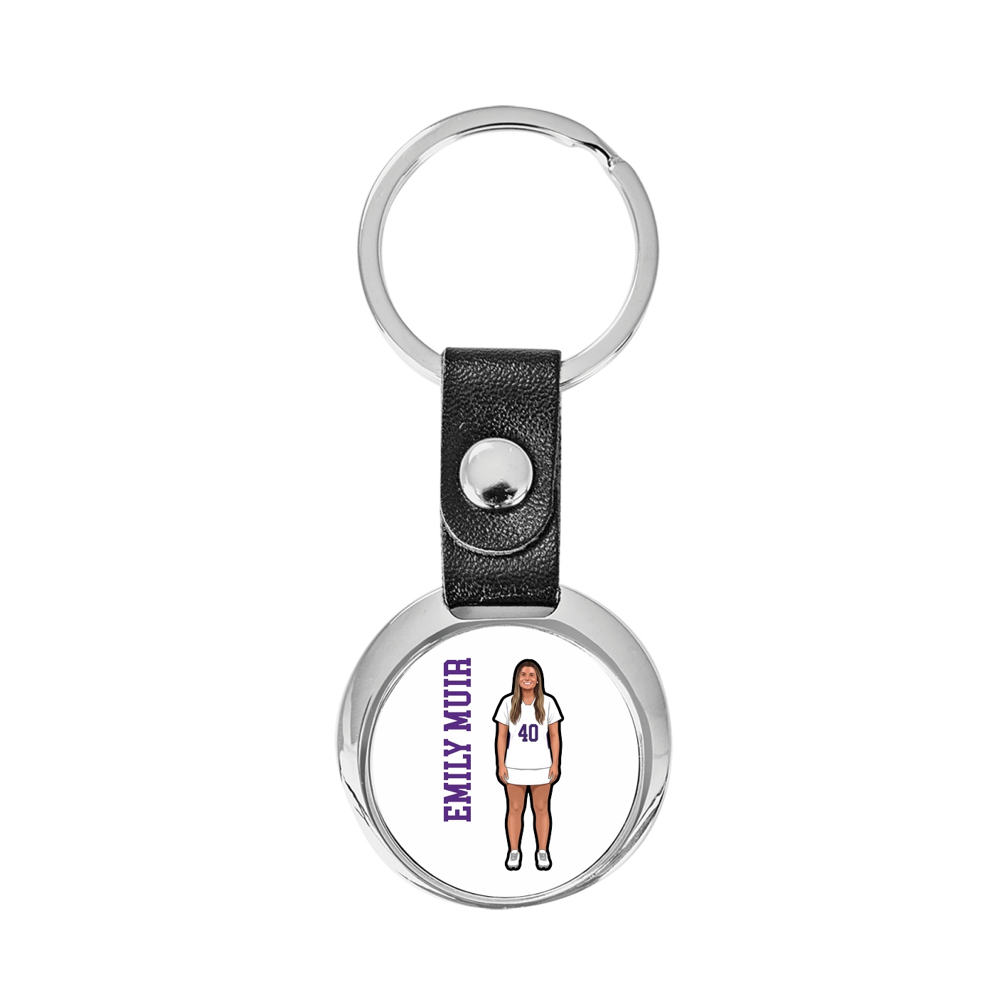 Key Chain — Name Vertical in Classic