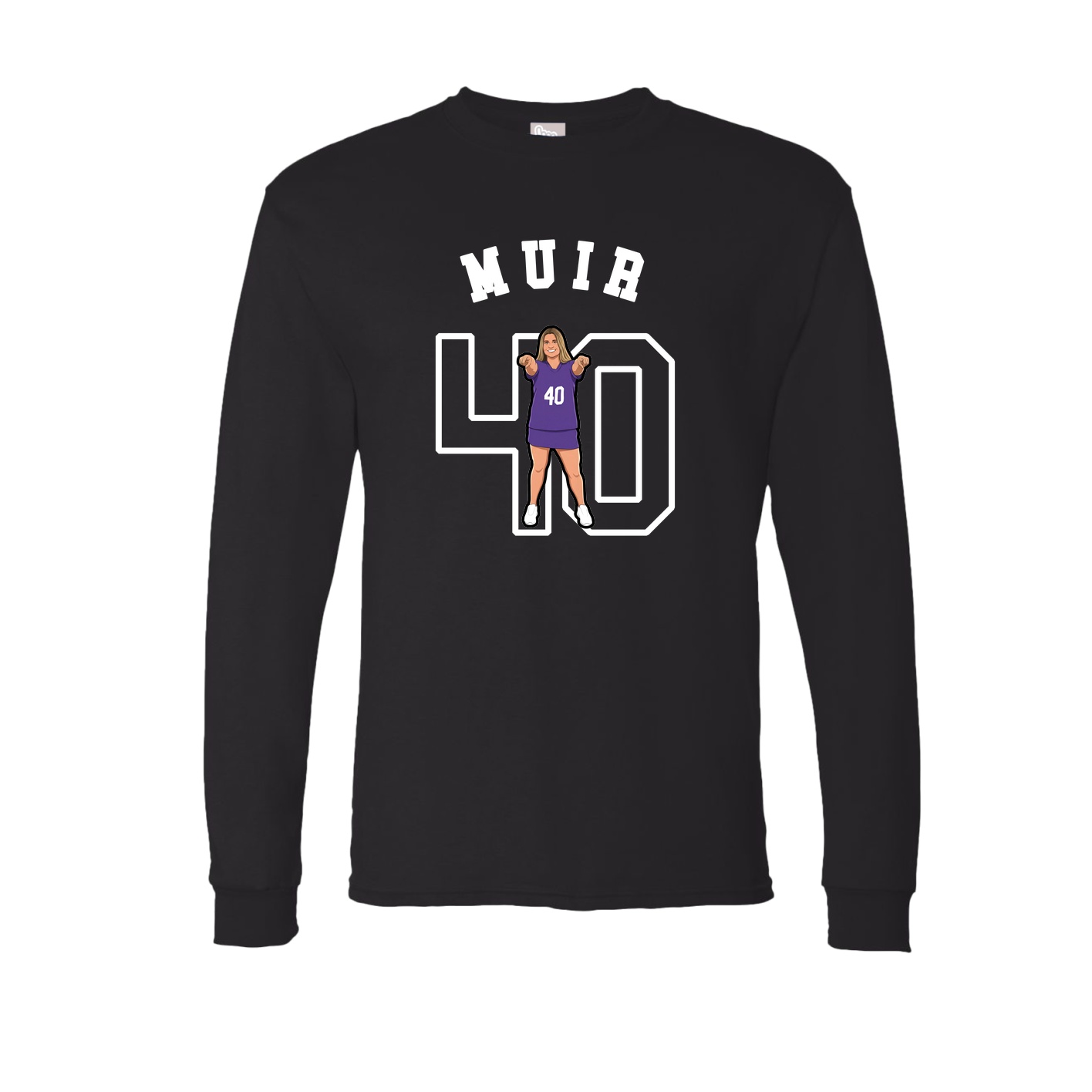 Long Sleeve Tee — Shirsey Arch in Black