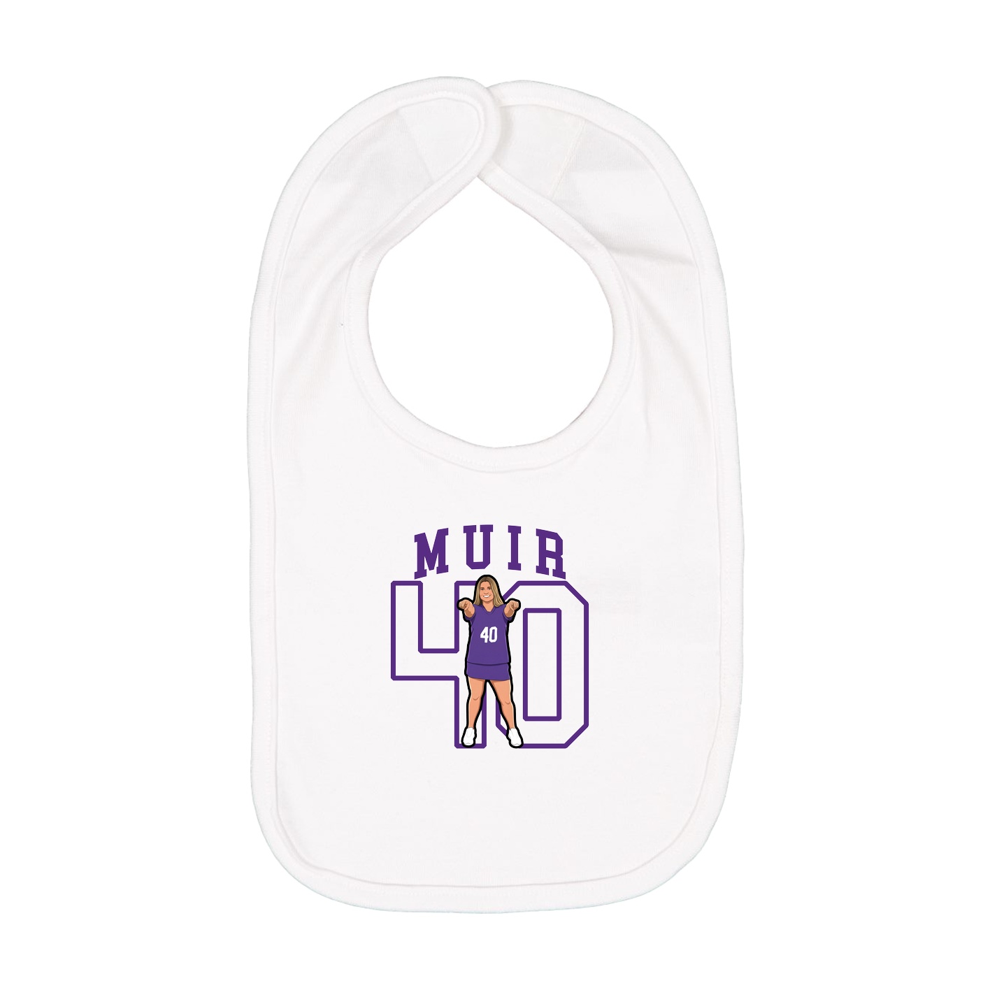 Infant Bib — Shirsey in White