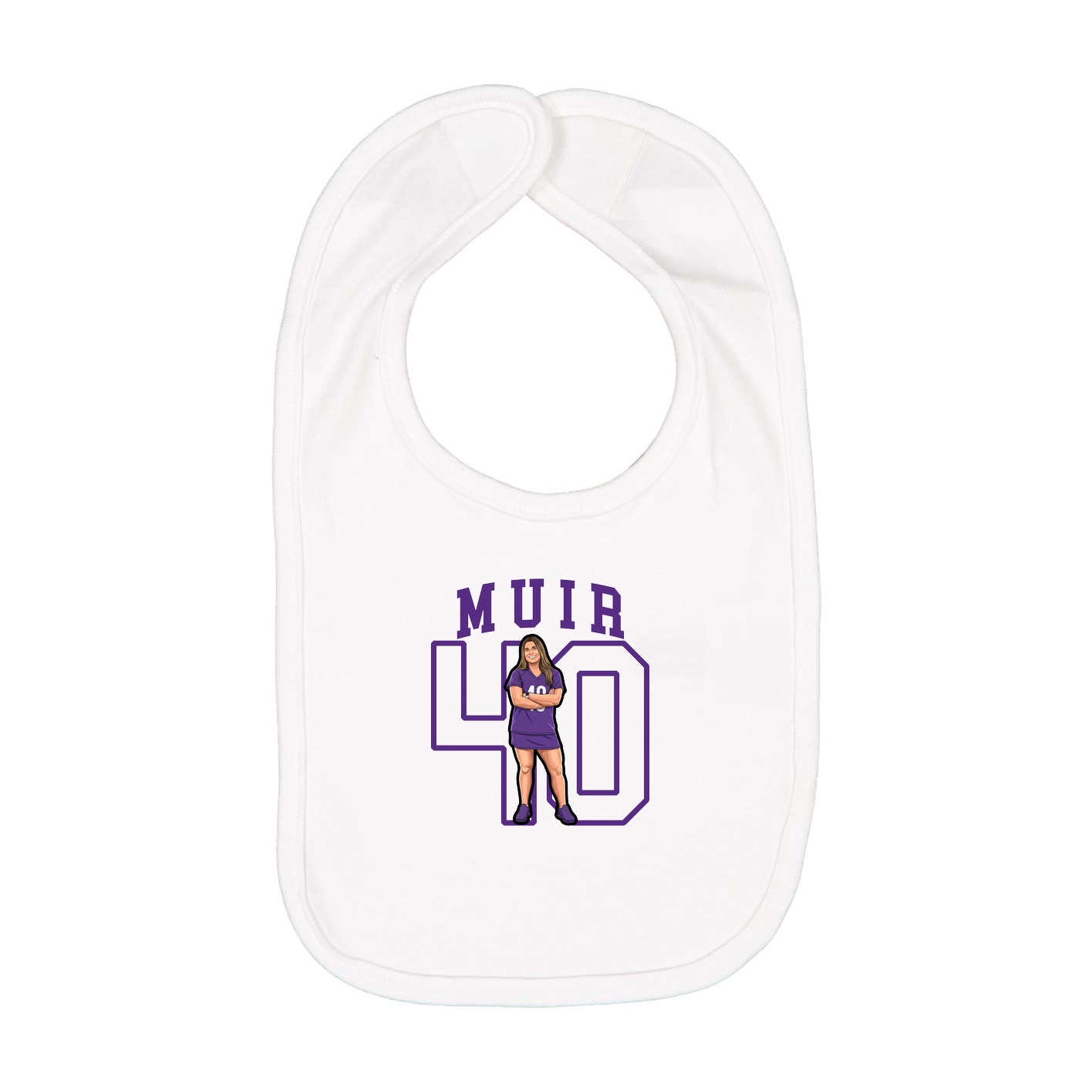 Infant Bib — Shirsey in White