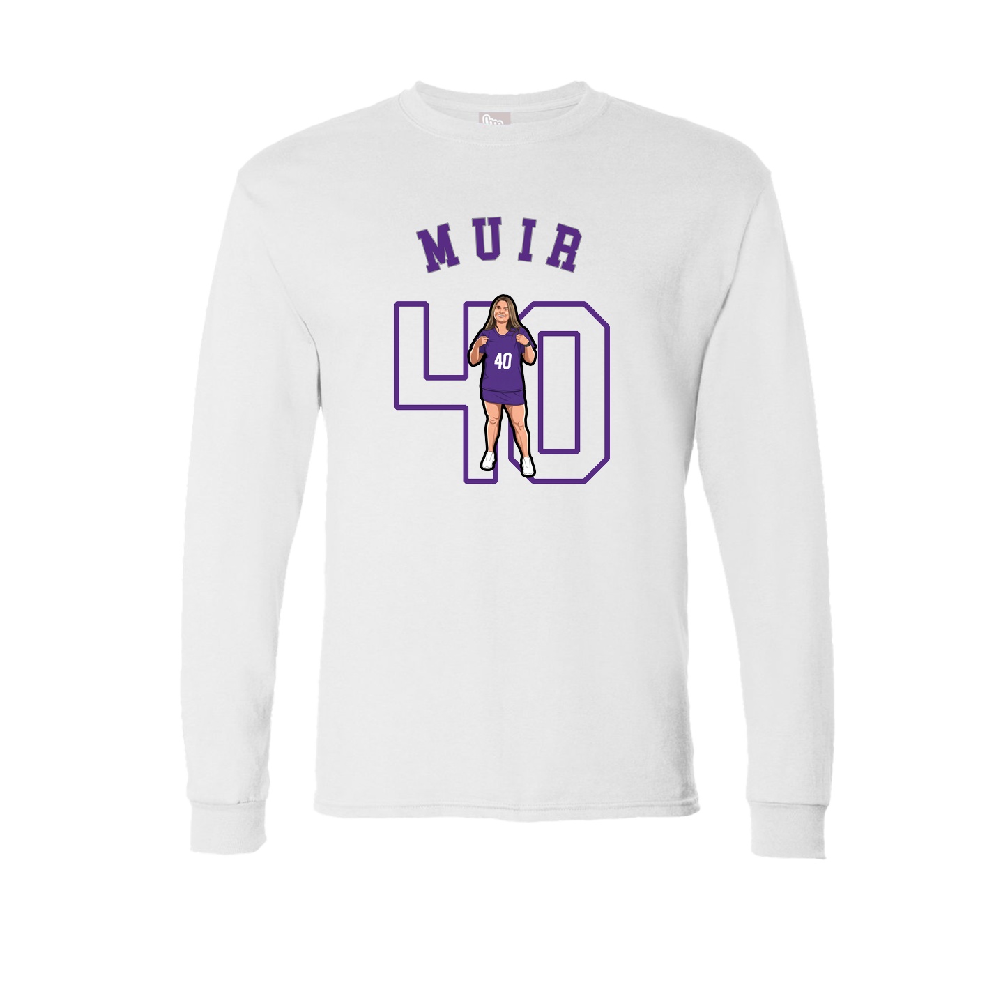 Long Sleeve Tee — Shirsey Arch in White