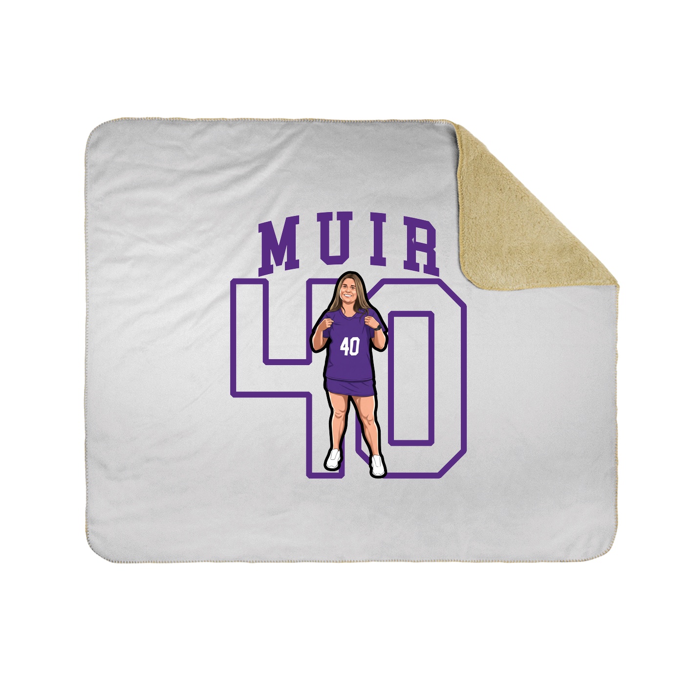 Throw Blanket — Shirsey in White