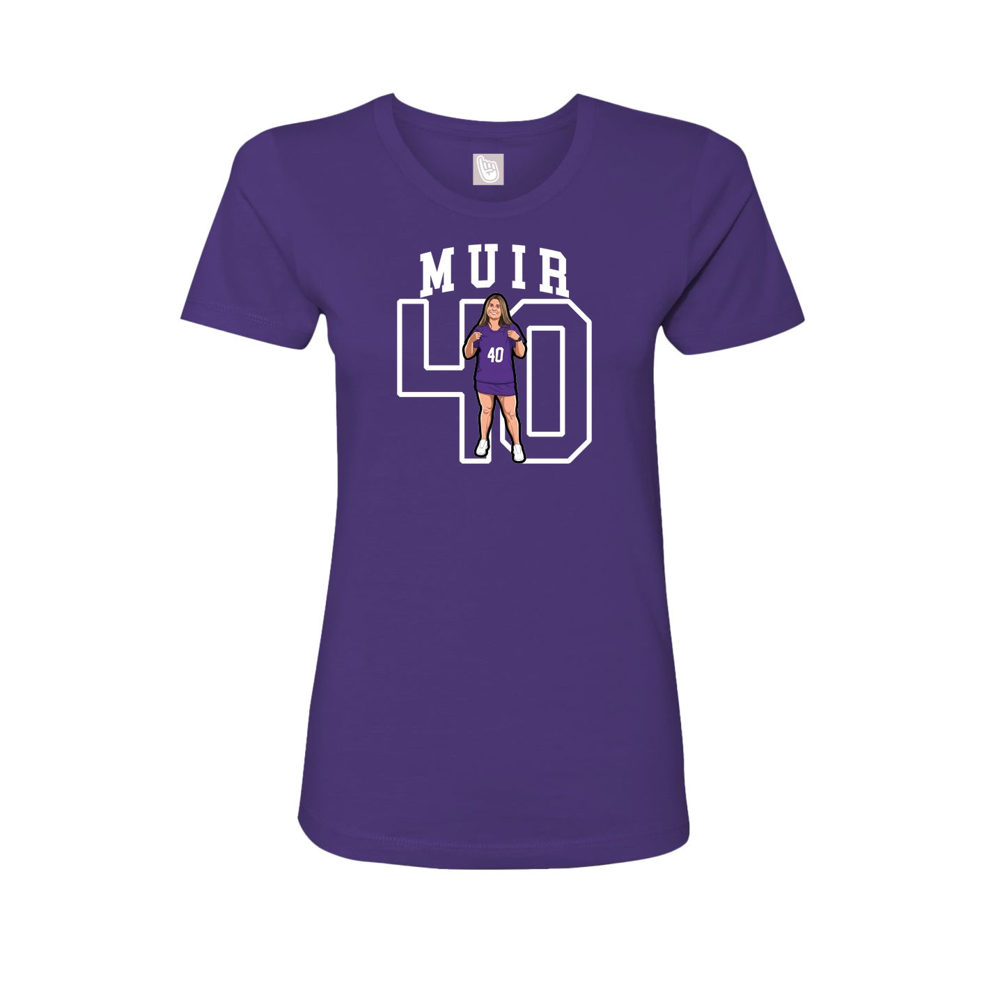 Fitted Women's Tee — Shirsey in Purple