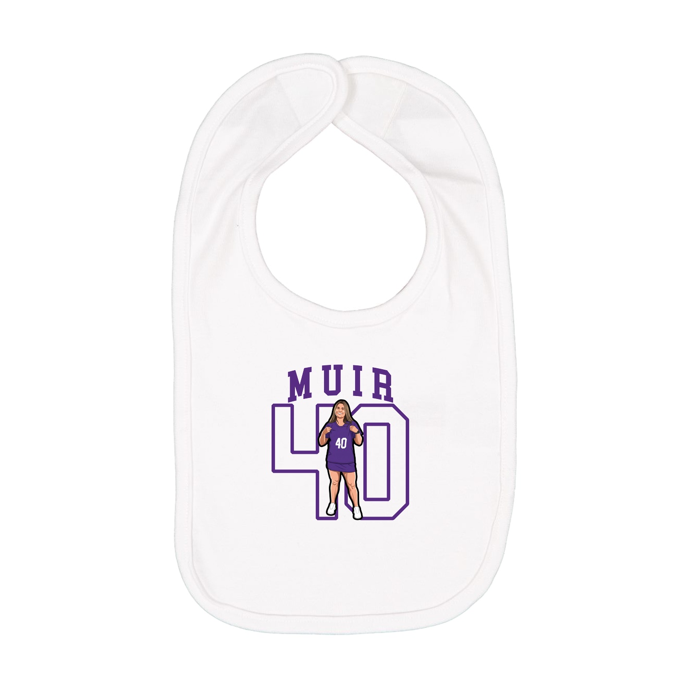 Infant Bib — Shirsey in White