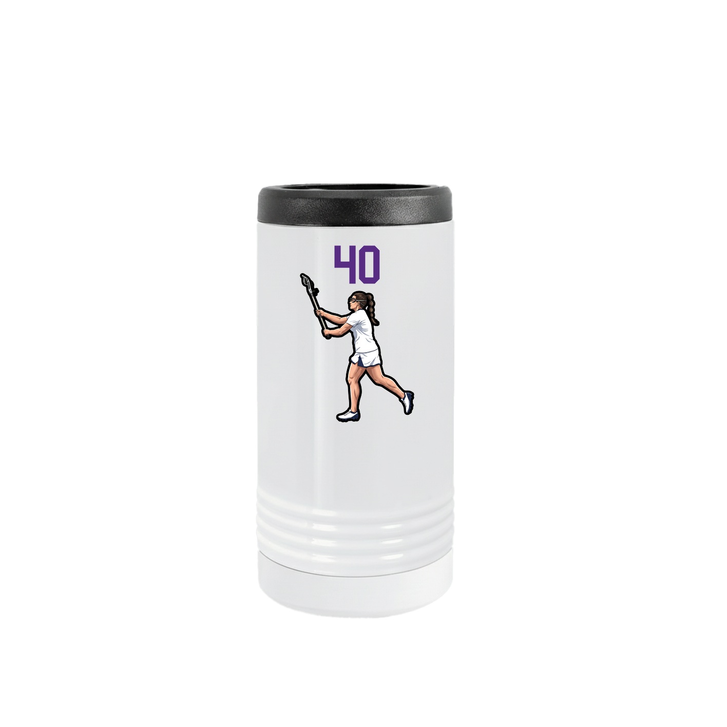 Slim Beverage Holder — Number Top in White