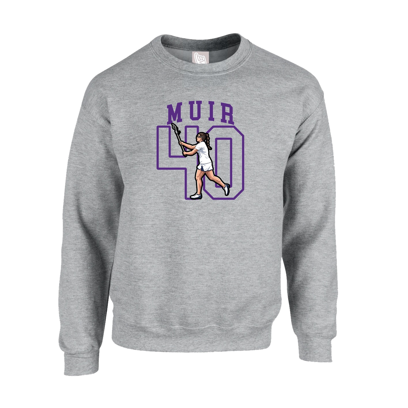 Fleece Crew — Shirsey in Grey