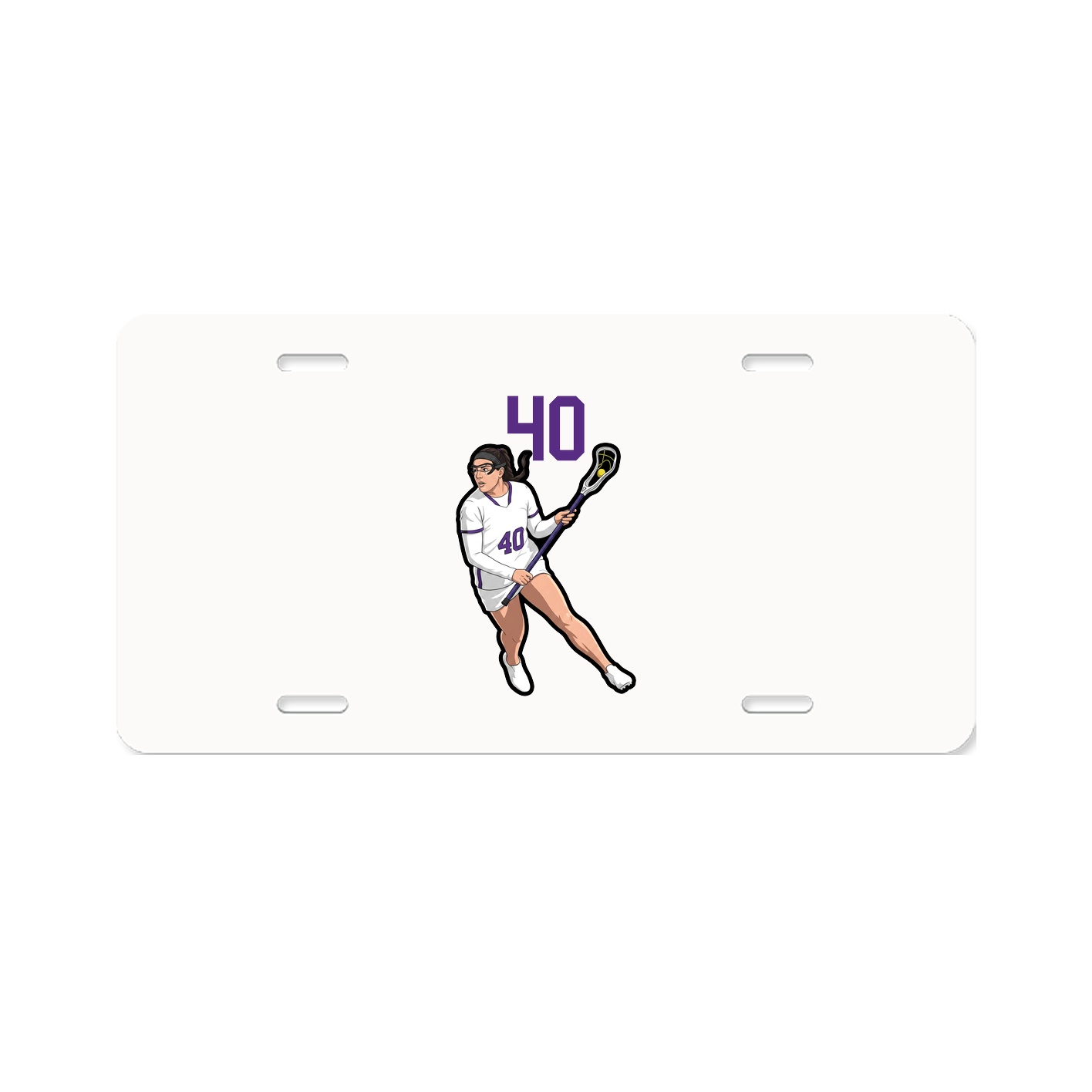 License Plate — Number Top in Classic