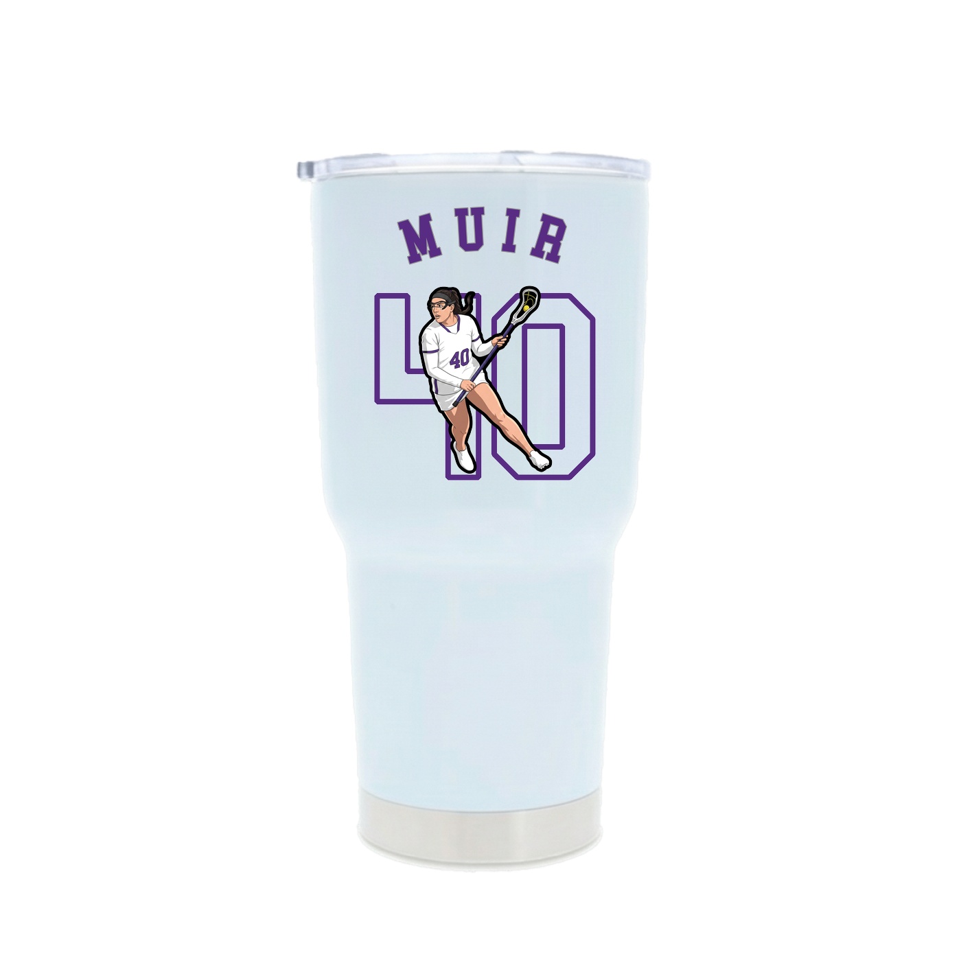 30oz Stainless Steel Tumbler — Shirsey Arch in White