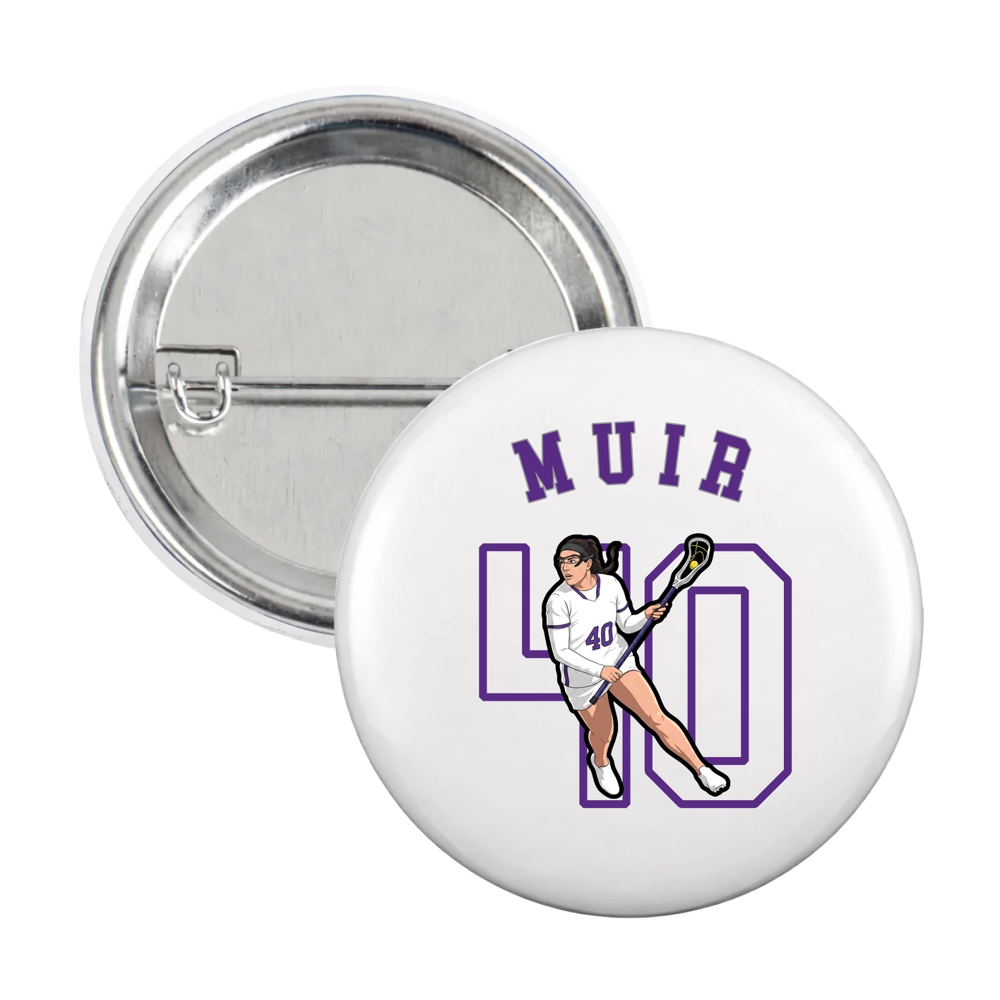 Game Day Button — Shirsey Arch in White