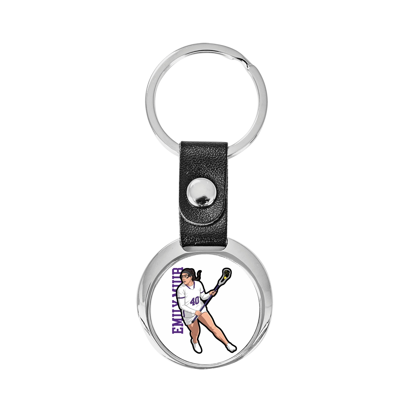 Key Chain — Name Vertical in Classic