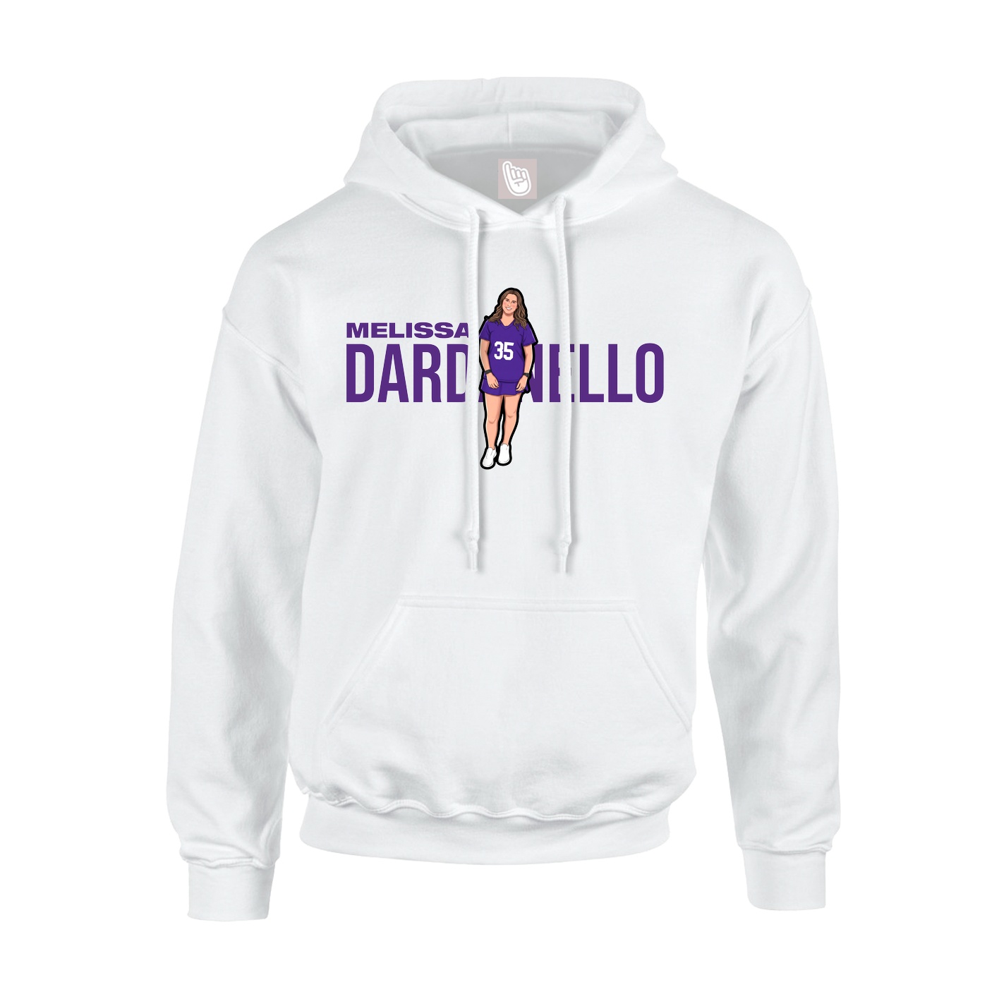 Hoodie — Player Name in White