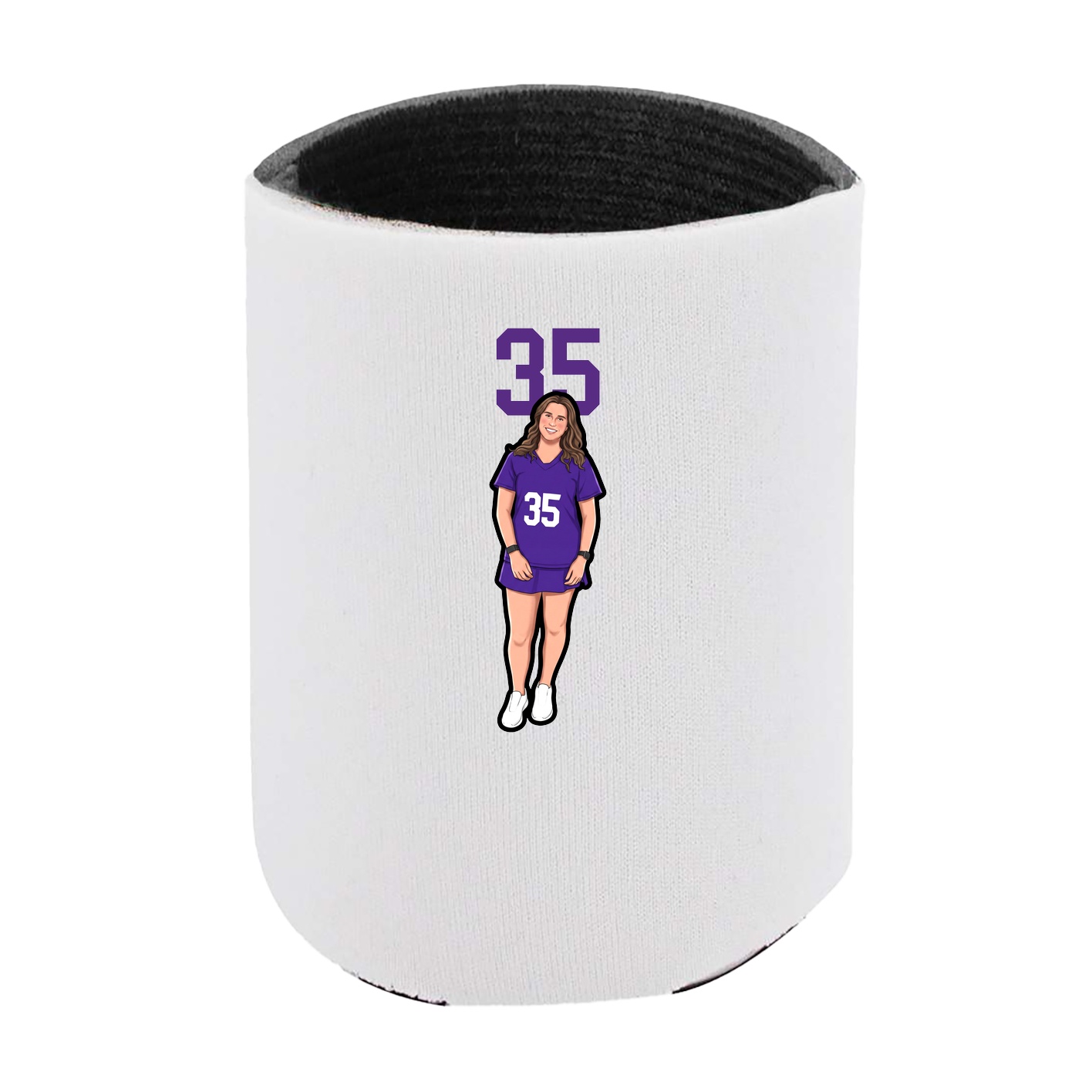 Can Holder — Number Top in White