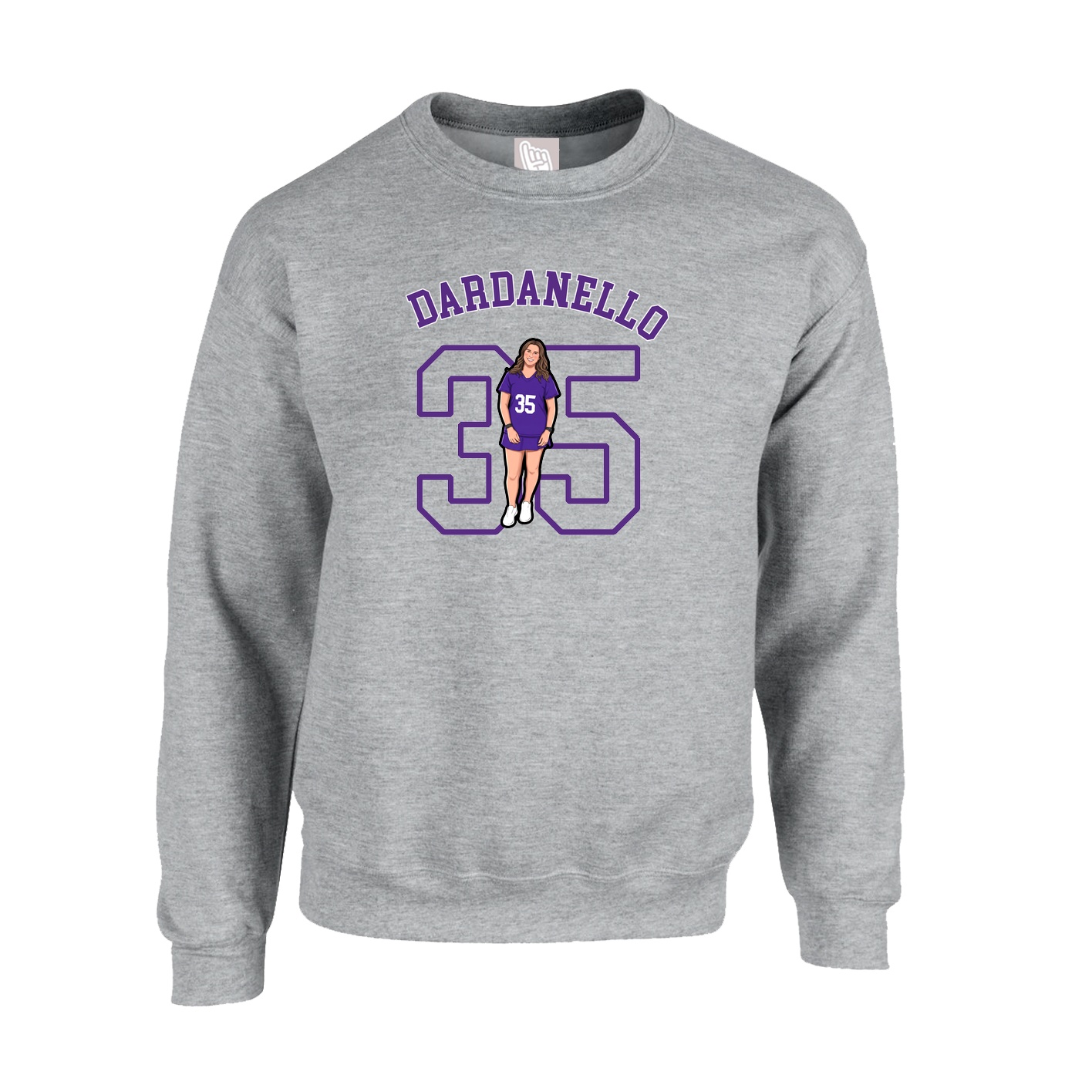 Fleece Crew — Shirsey Arch in Grey