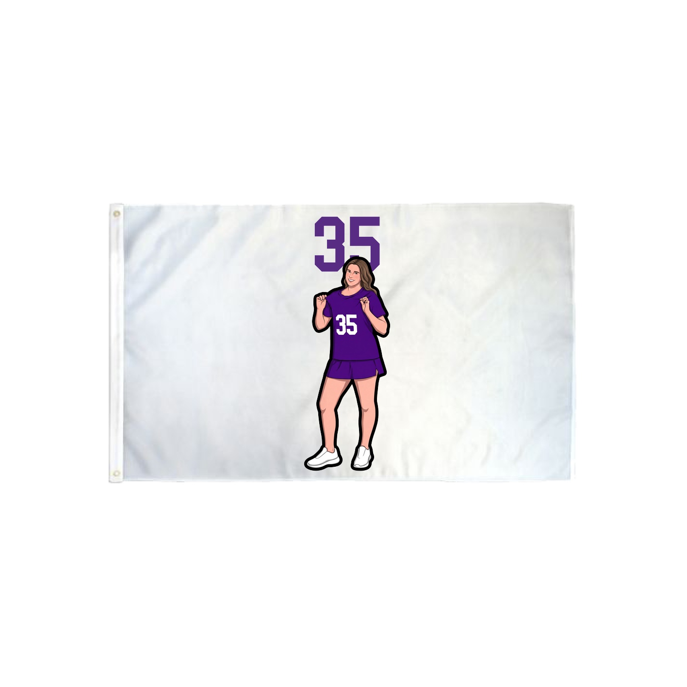 3x5 Flag — Number Top in Classic