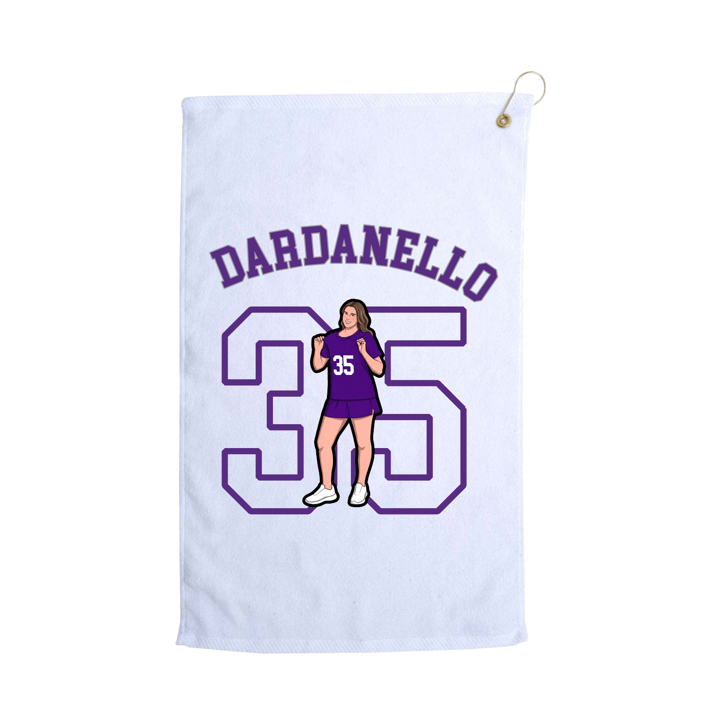 Golf Towel — Shirsey Arch in White