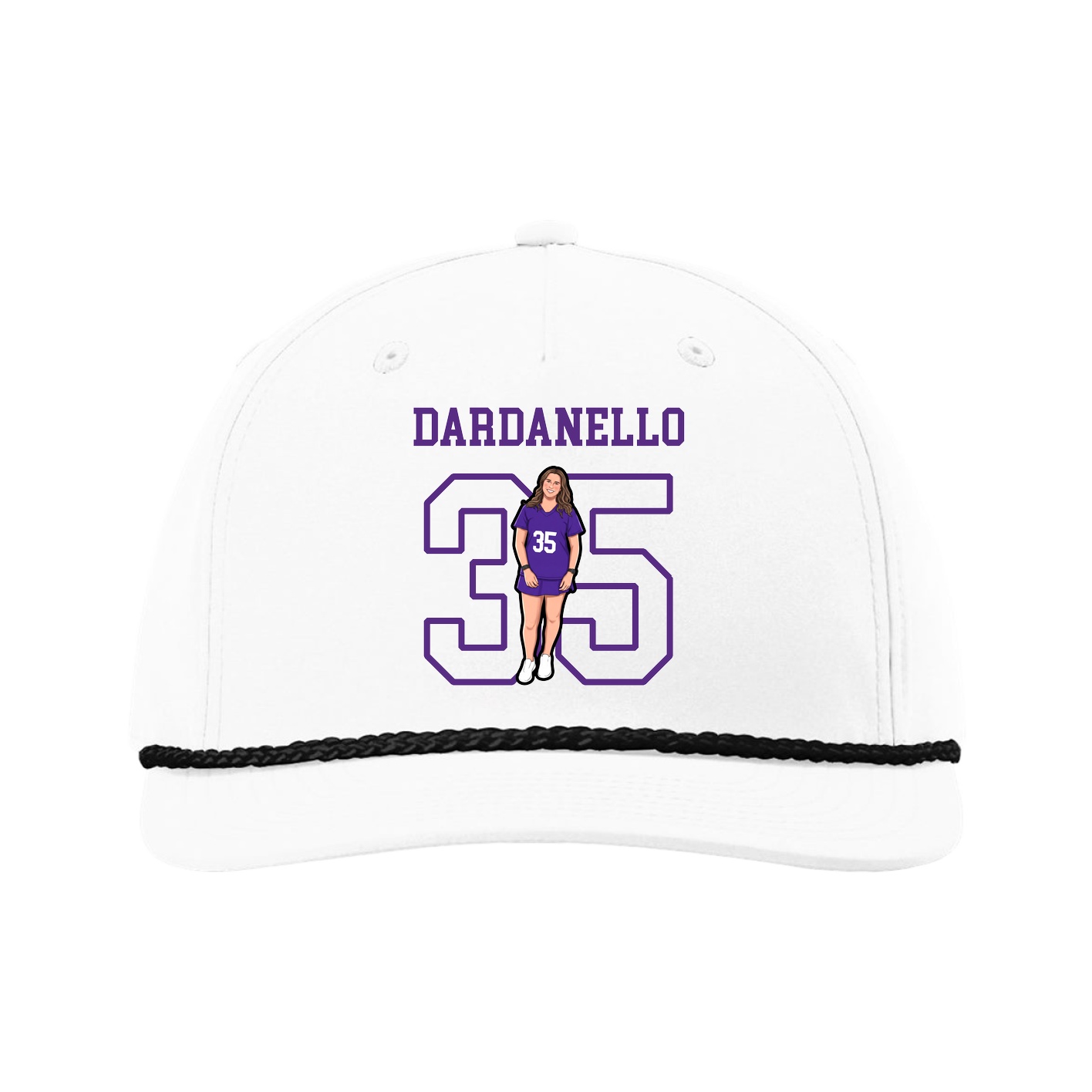 Five-Panel Classic Rope Cap — Shirsey in White