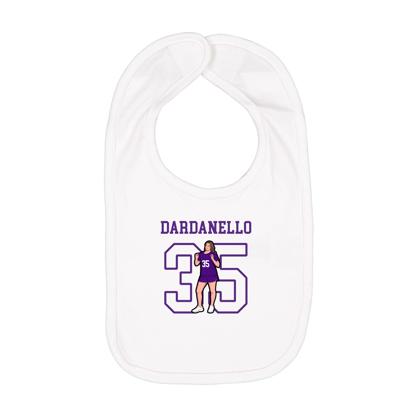 Infant Bib — Shirsey in White