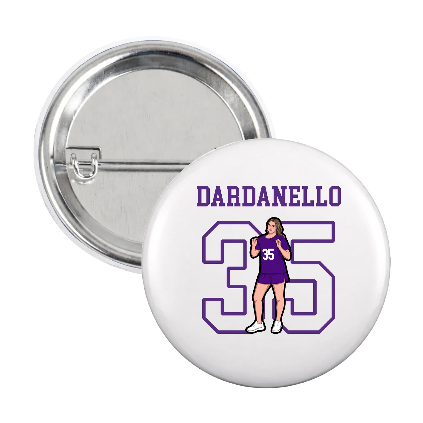 Game Day Button — Shirsey in White