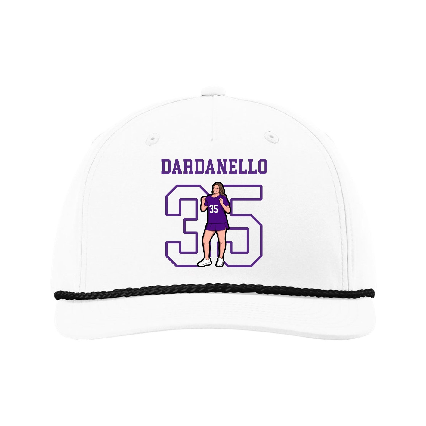 Five-Panel Classic Rope Cap — Shirsey in White