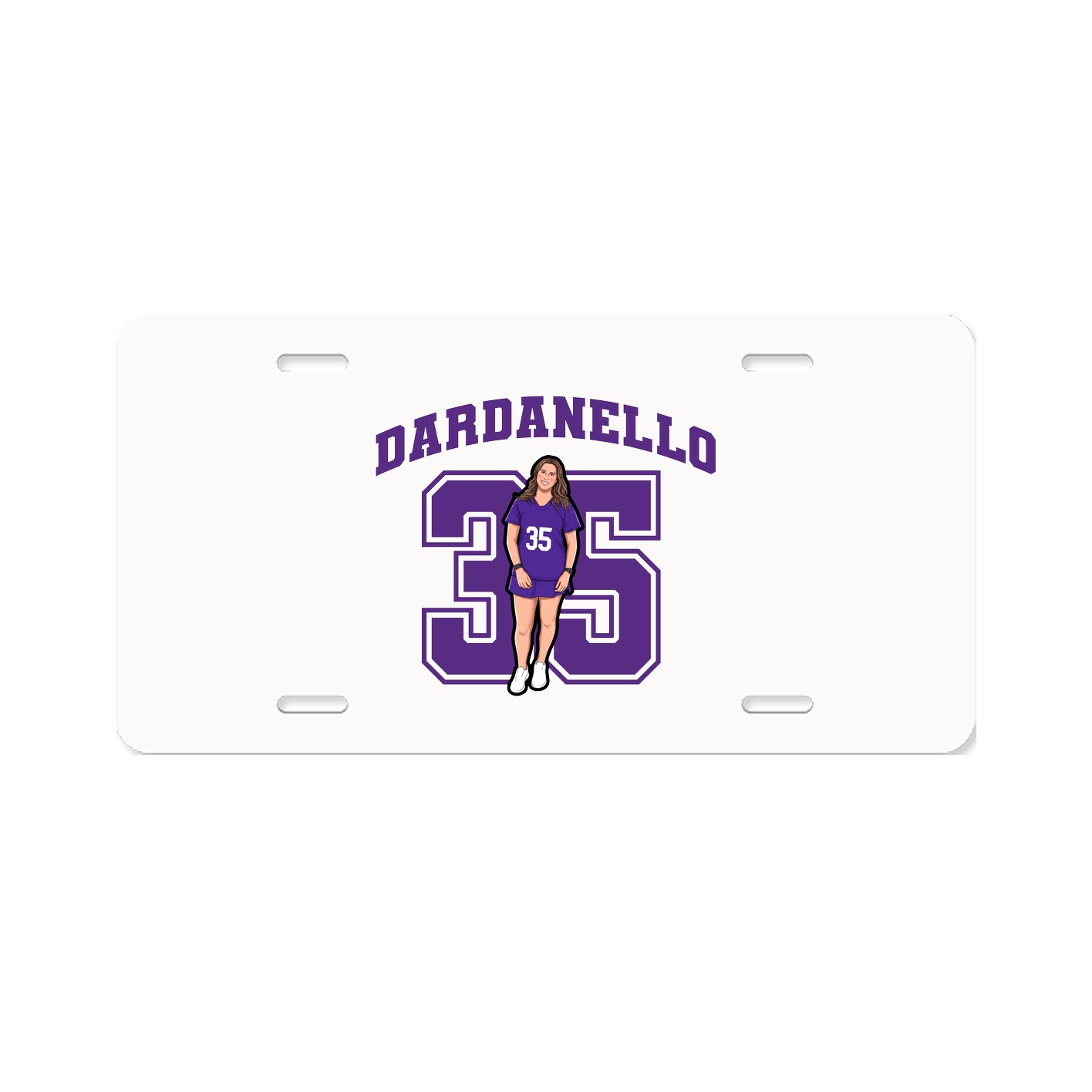 License Plate — Number in Classic