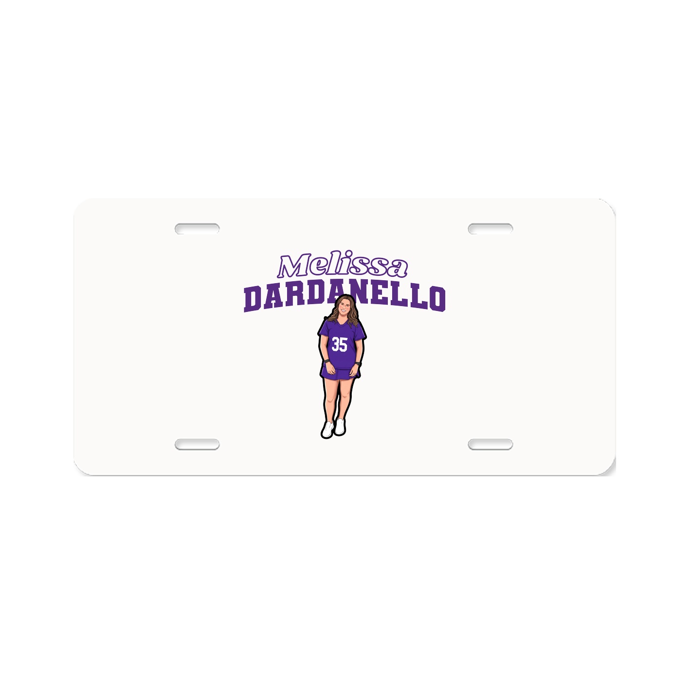 License Plate — Name Arch in Classic
