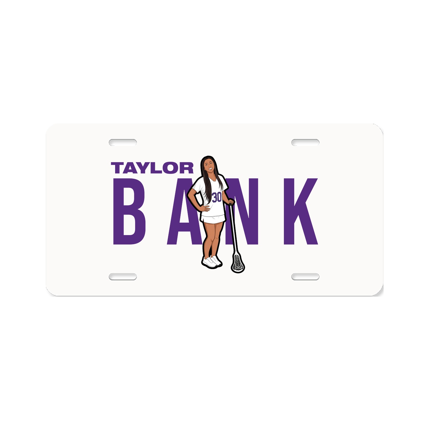 License Plate — Player Name in Classic
