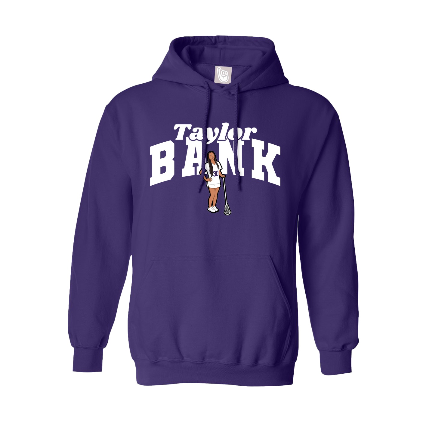 Hoodie — Signature Arch in Purple