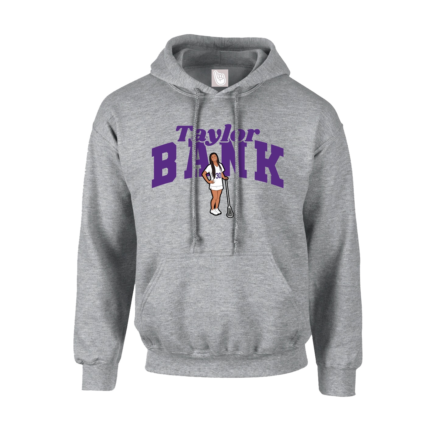 Youth Hoodie — Signature Arch in Grey