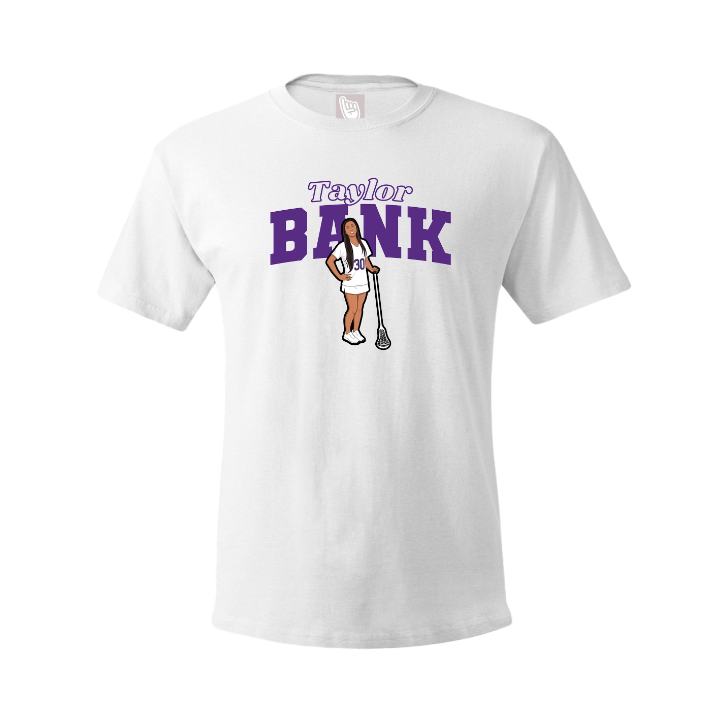 Youth Tee — Name Arch in White