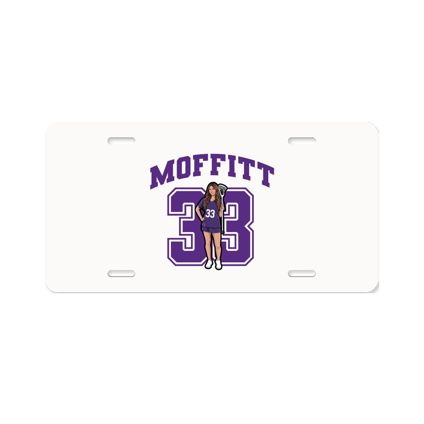 License Plate — Number in Classic