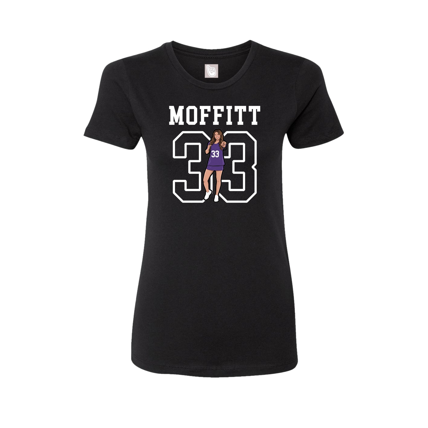 Fitted Women's Tee — Shirsey in Black