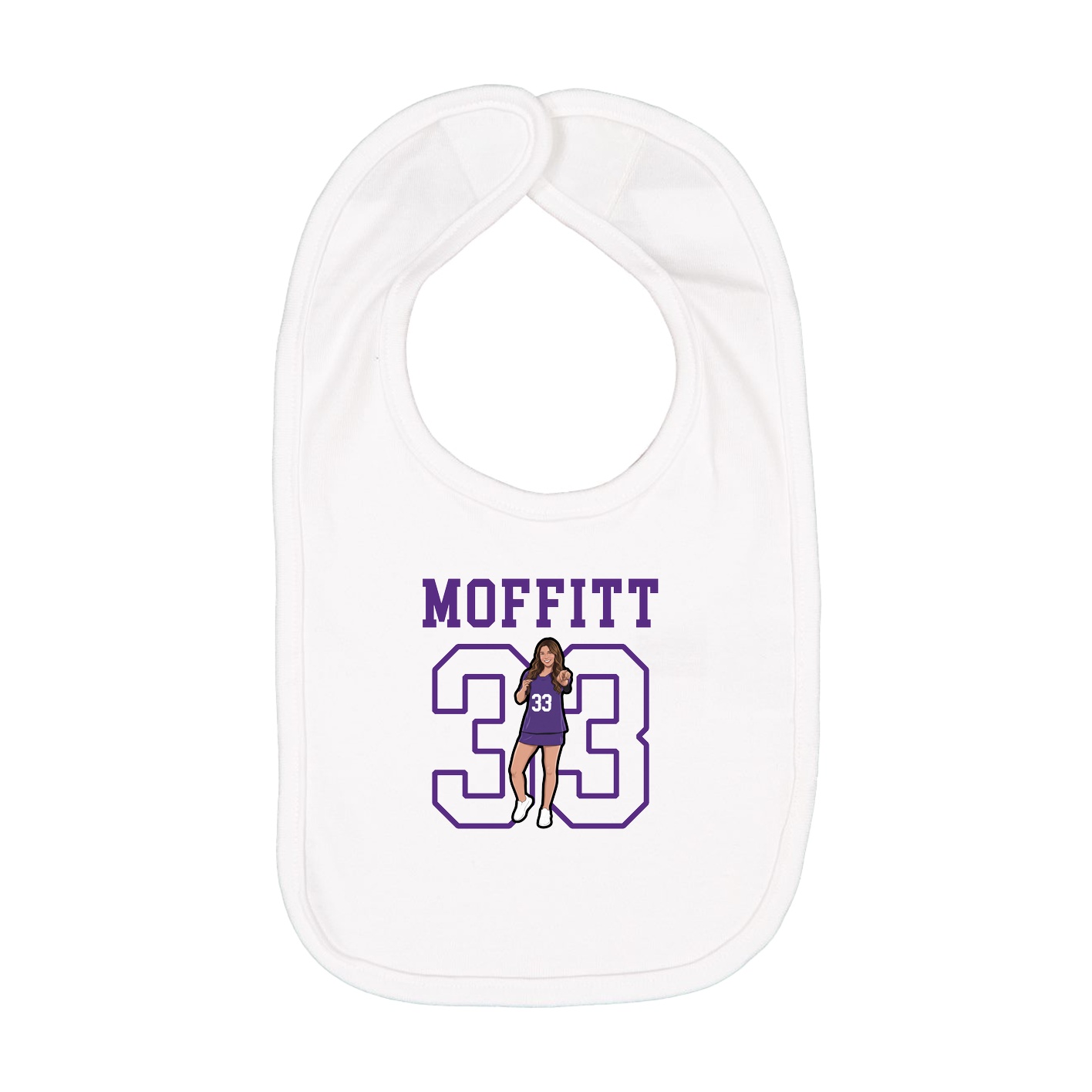 Infant Bib — Shirsey in White