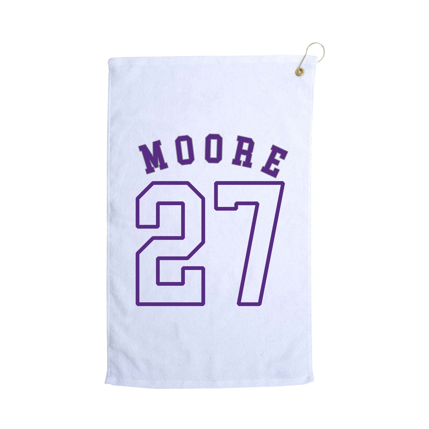 Golf Towel — Shirsey Arch in White