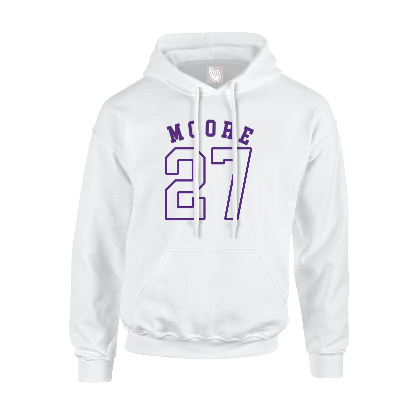 Hoodie — Shirsey Arch in White