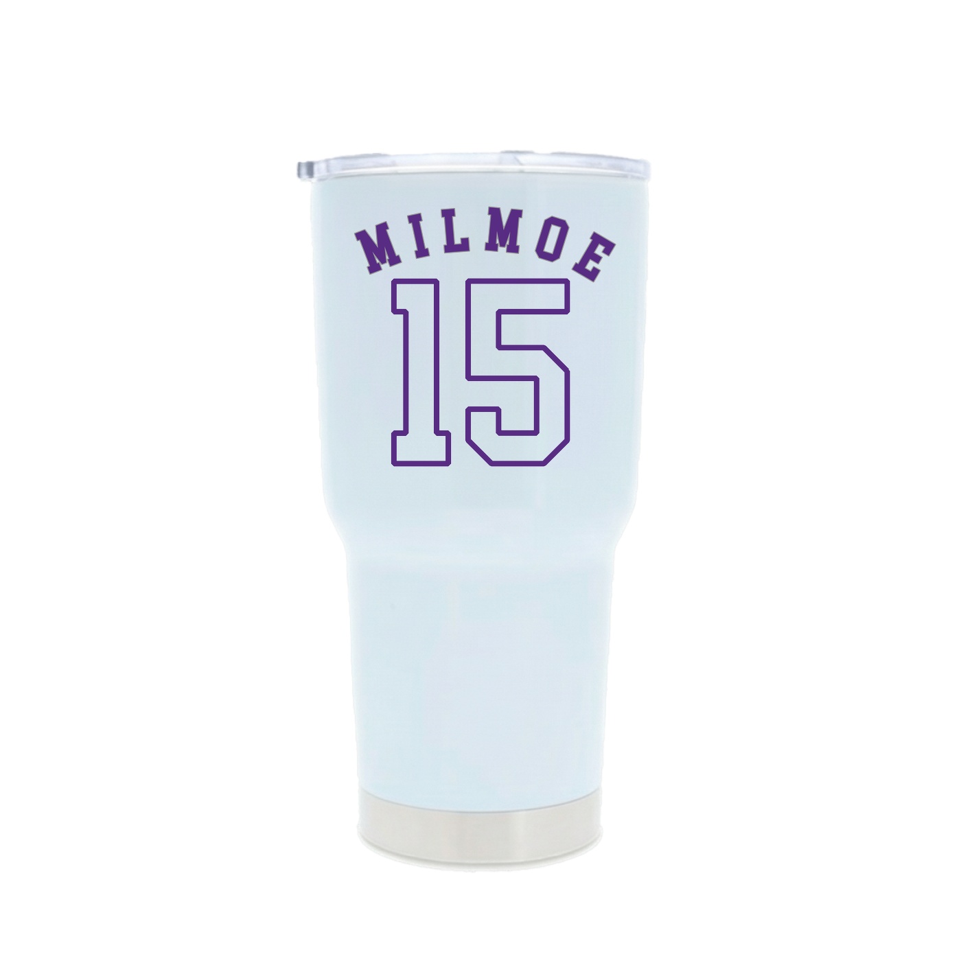30oz Stainless Steel Tumbler — Shirsey Arch in White