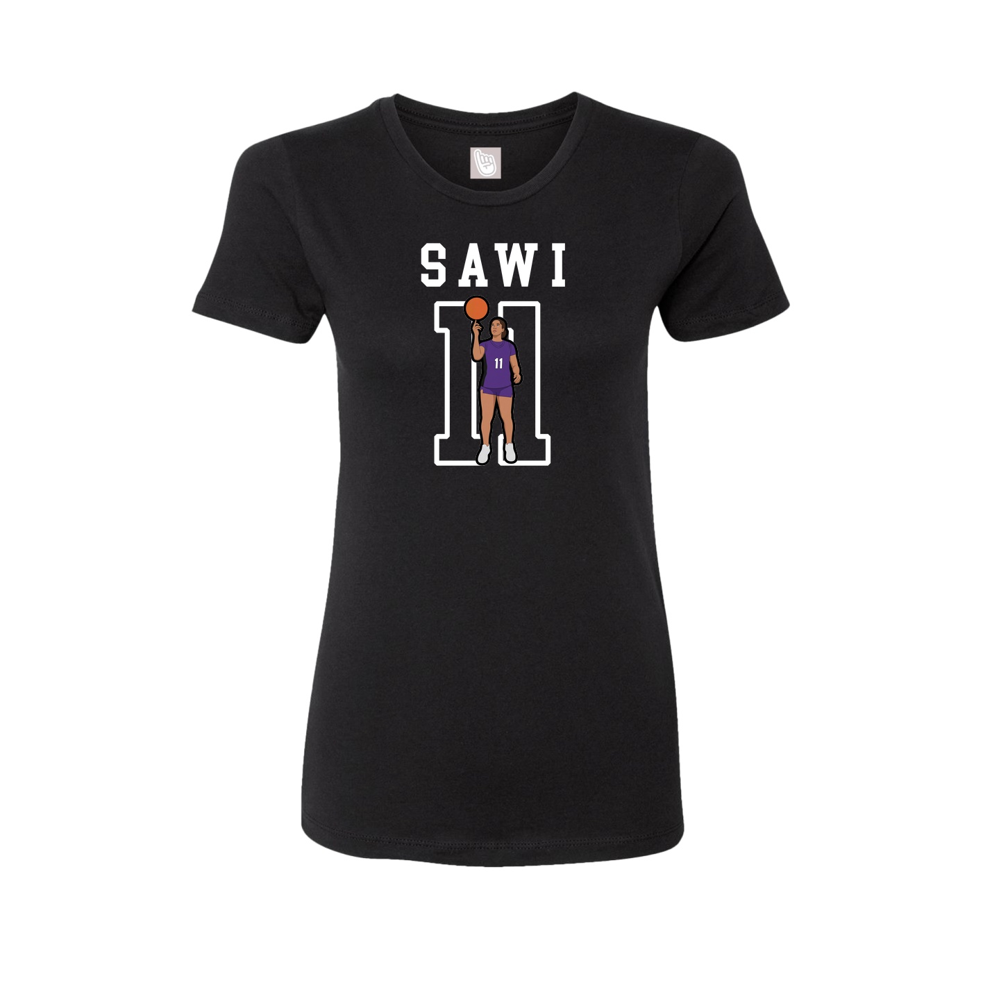 Fitted Women's Tee — Shirsey in Black
