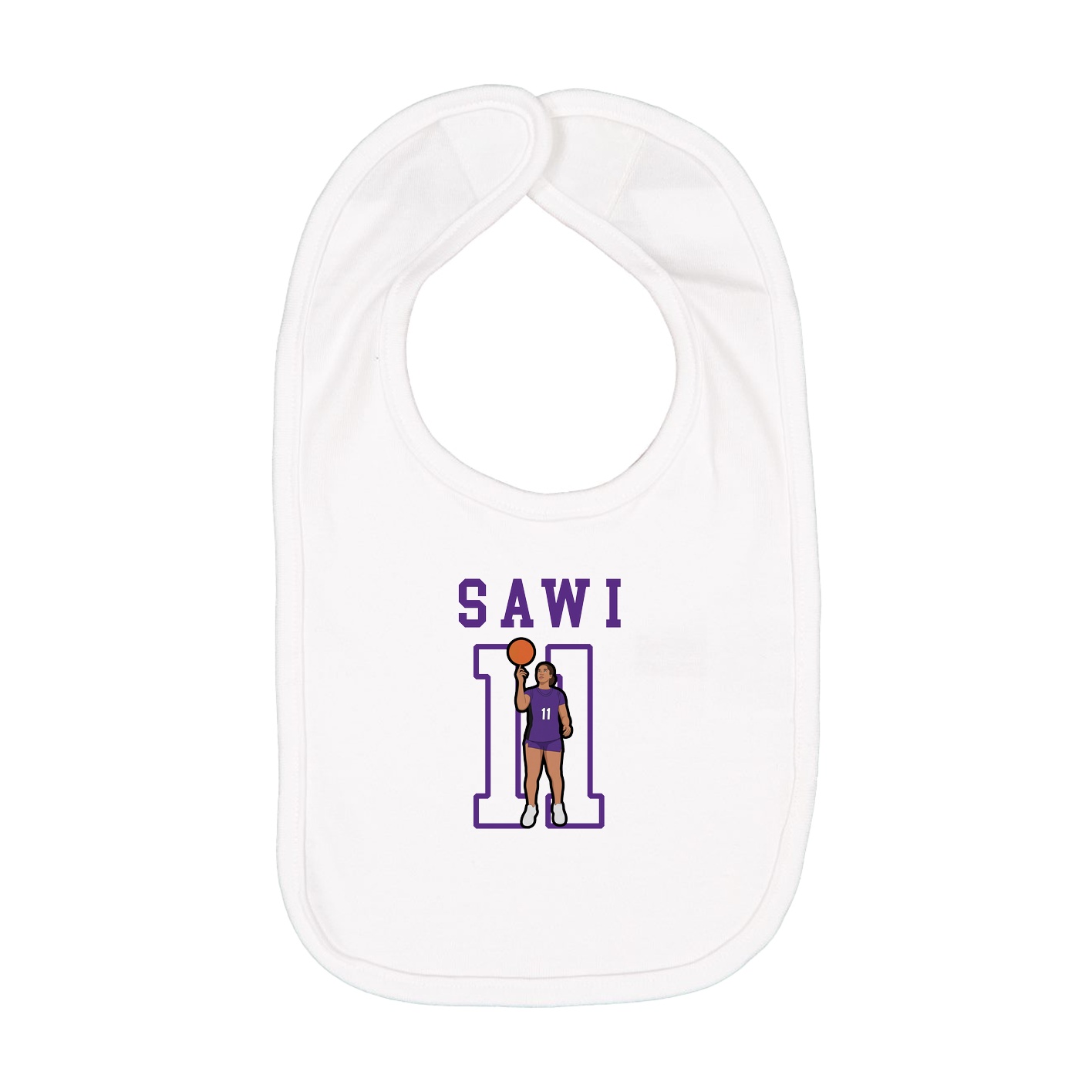 Infant Bib — Shirsey in White
