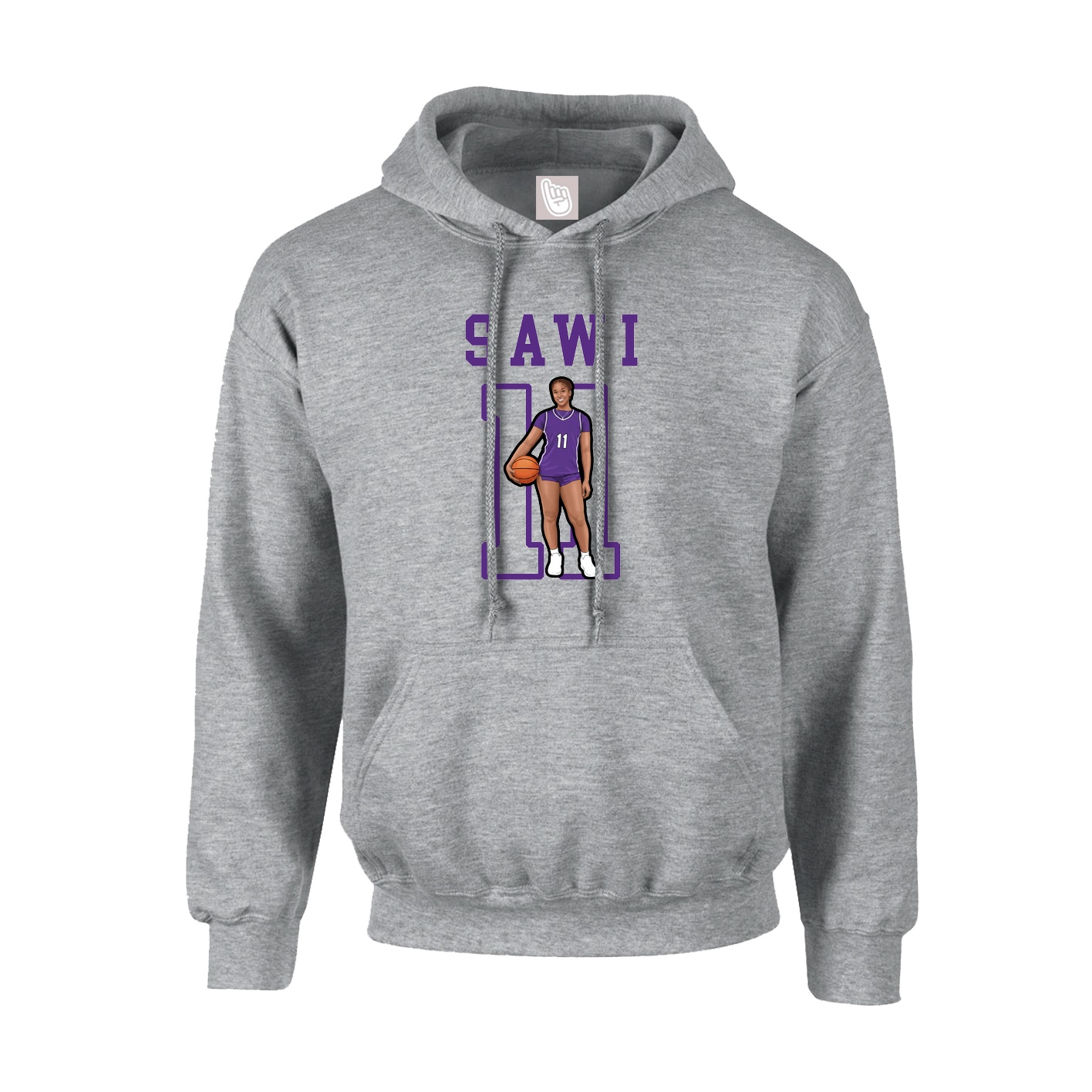 Hoodie — Shirsey in Grey