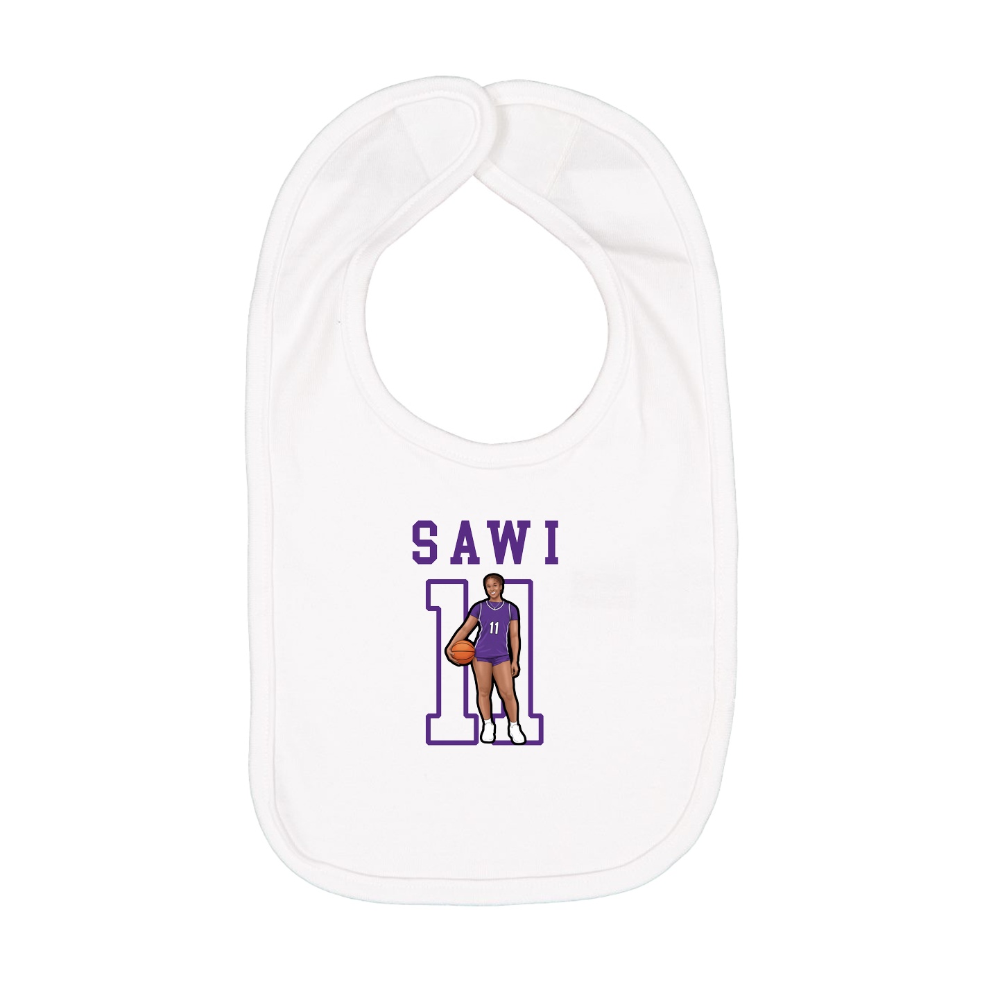 Infant Bib — Shirsey in White