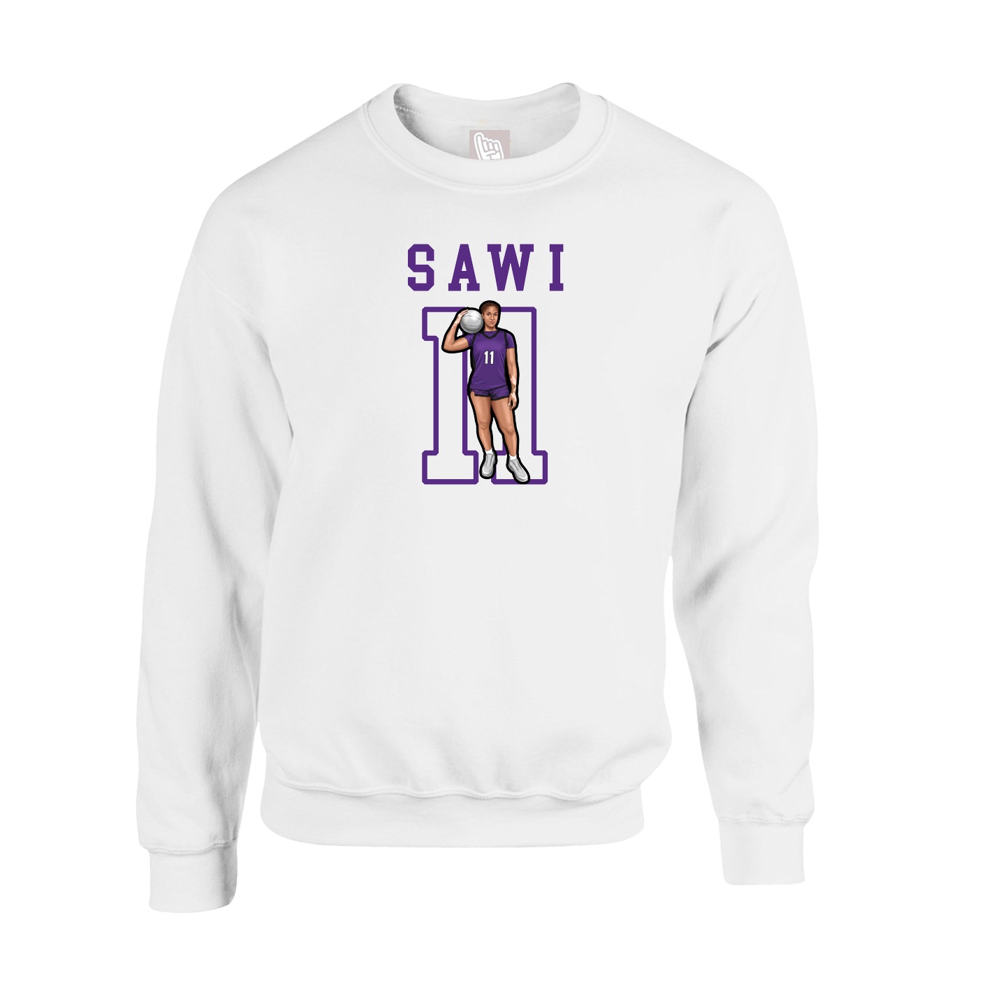 Fleece Crew — Shirsey in White