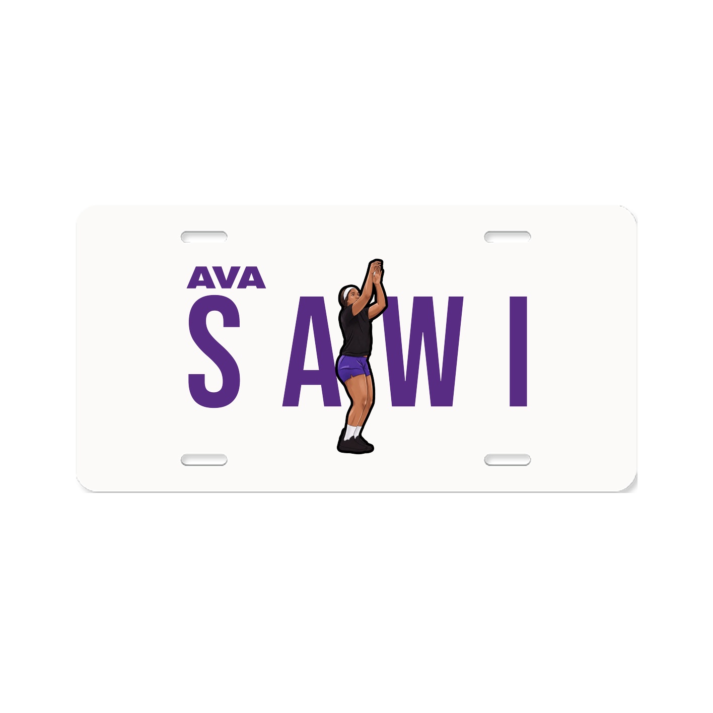 License Plate — Player Name in Classic