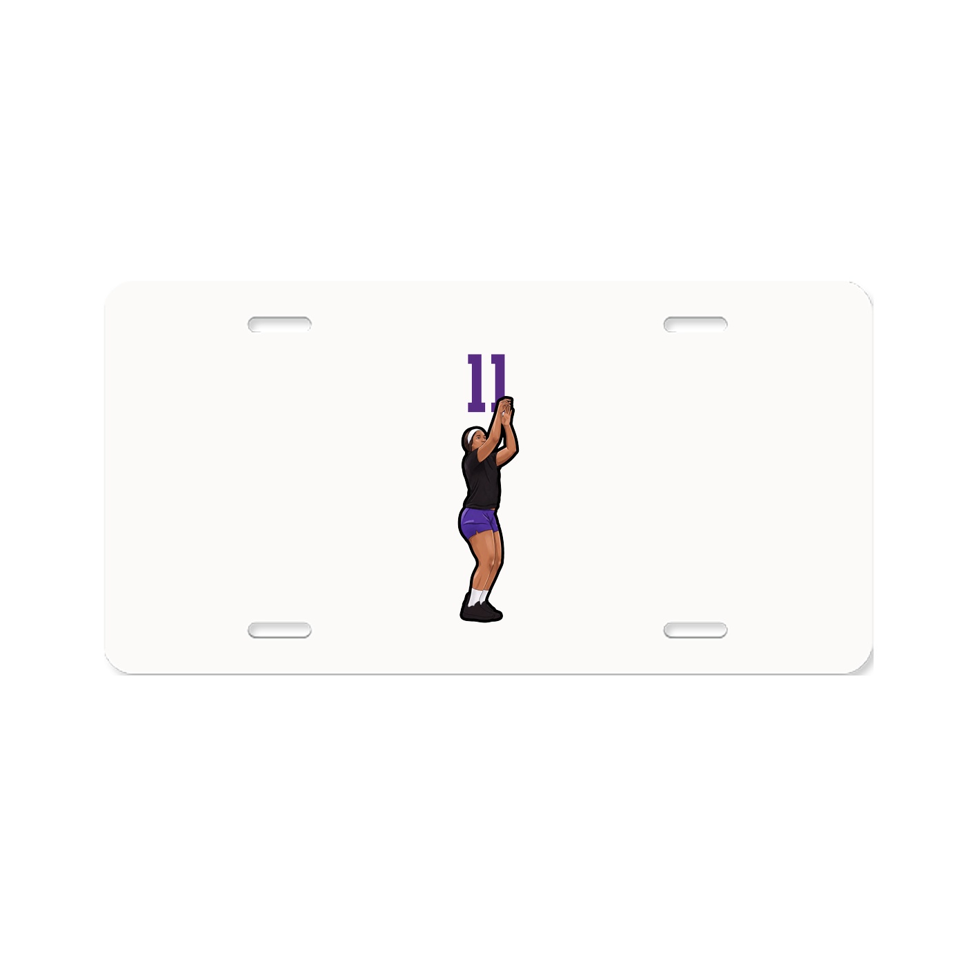 License Plate — Number Top in Classic